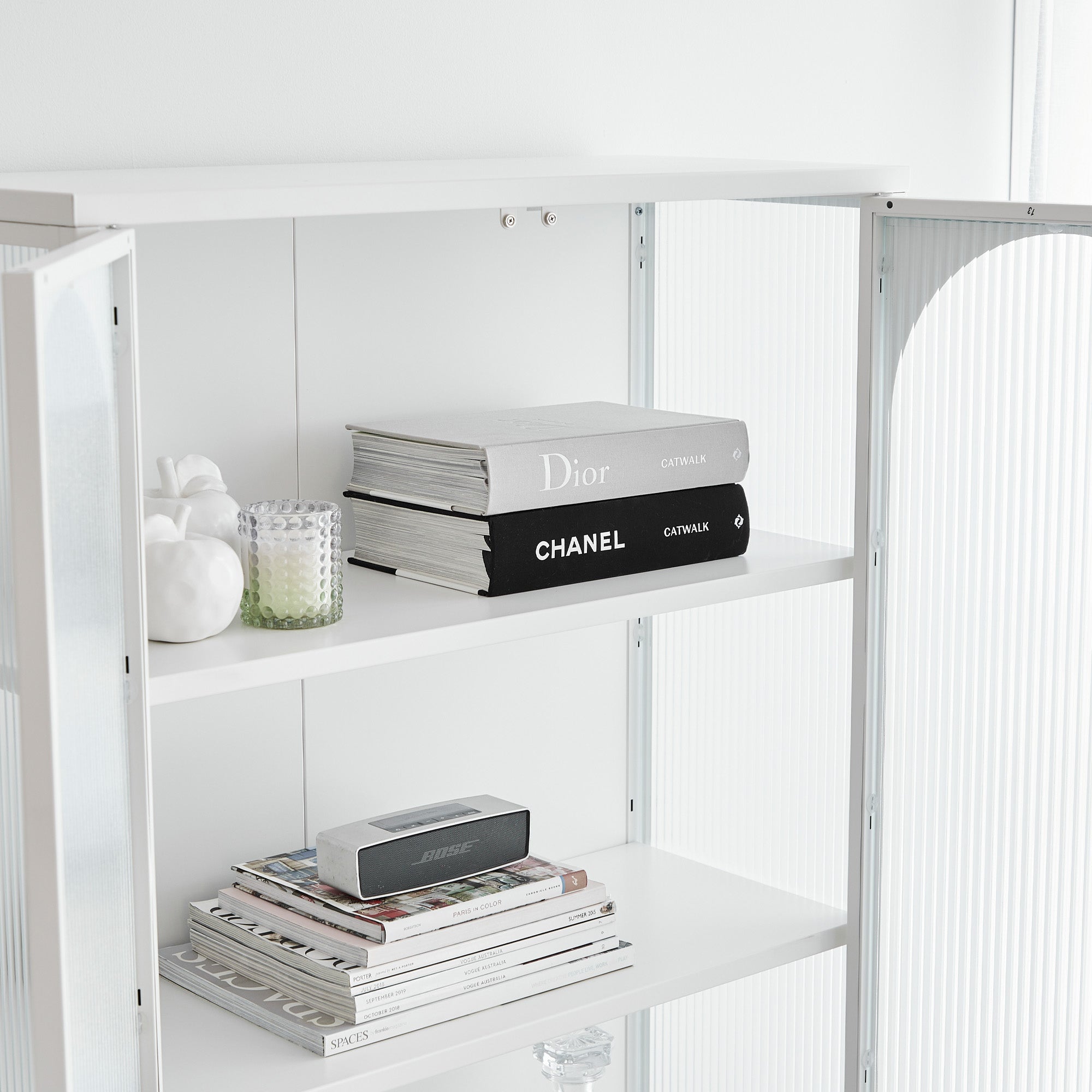 Eve Modern Large Metal Cabinet White