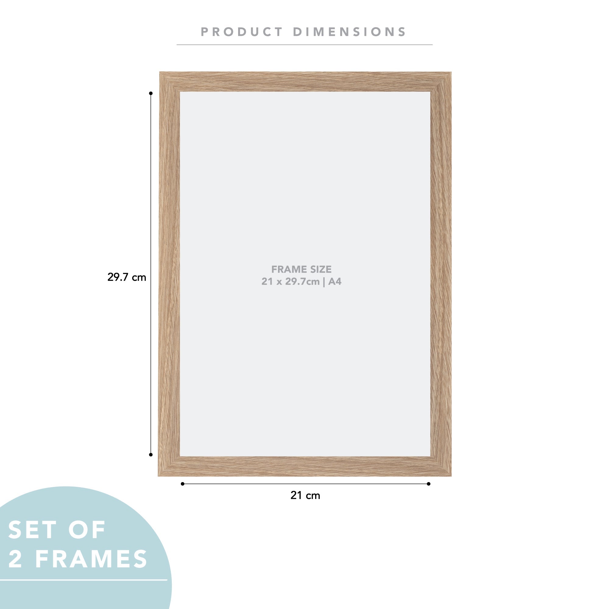 Set Of 2 A4 Premium Paradise Wooden Photo Frame