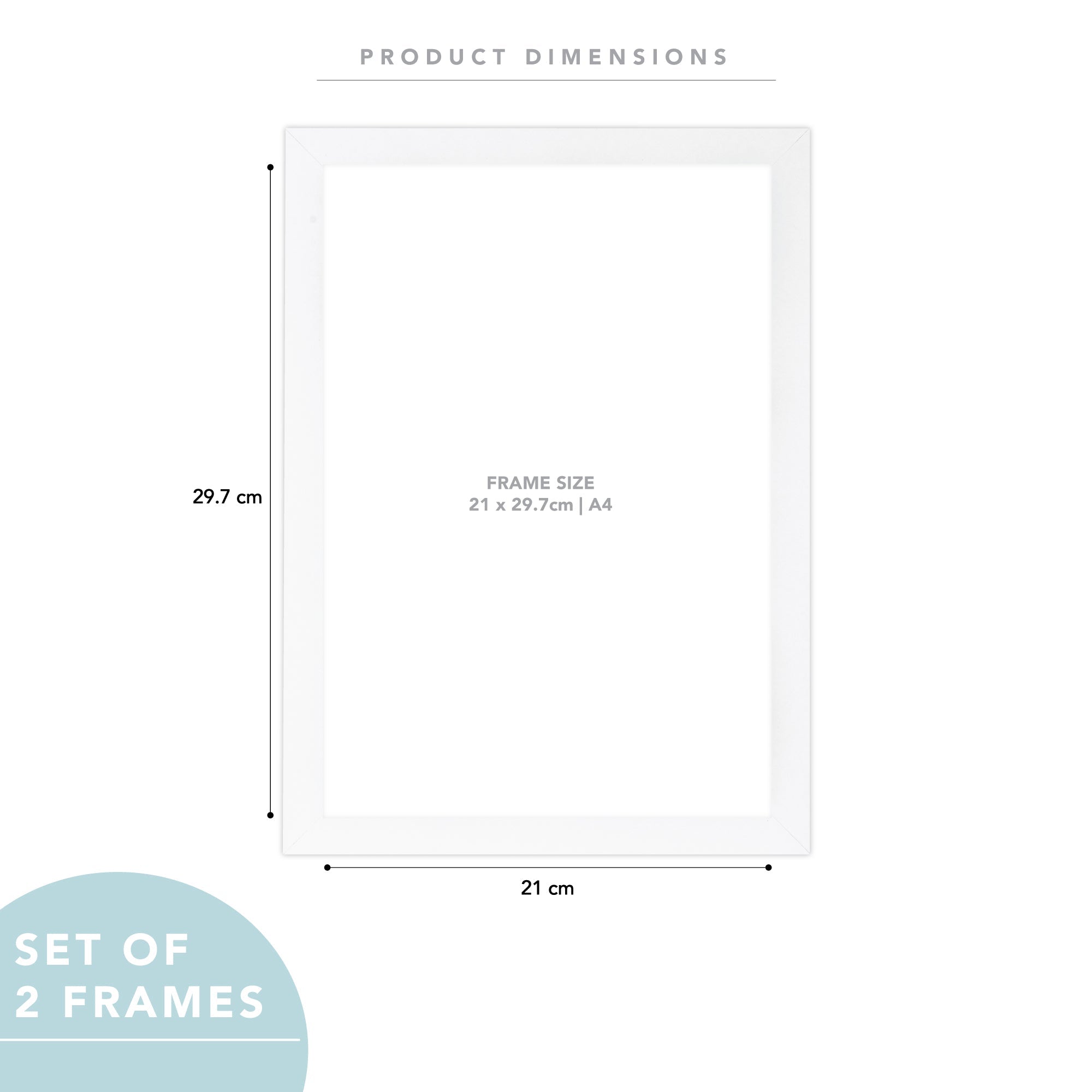 Set Of 2 A4 Premium Paradise Wooden Photo Frame