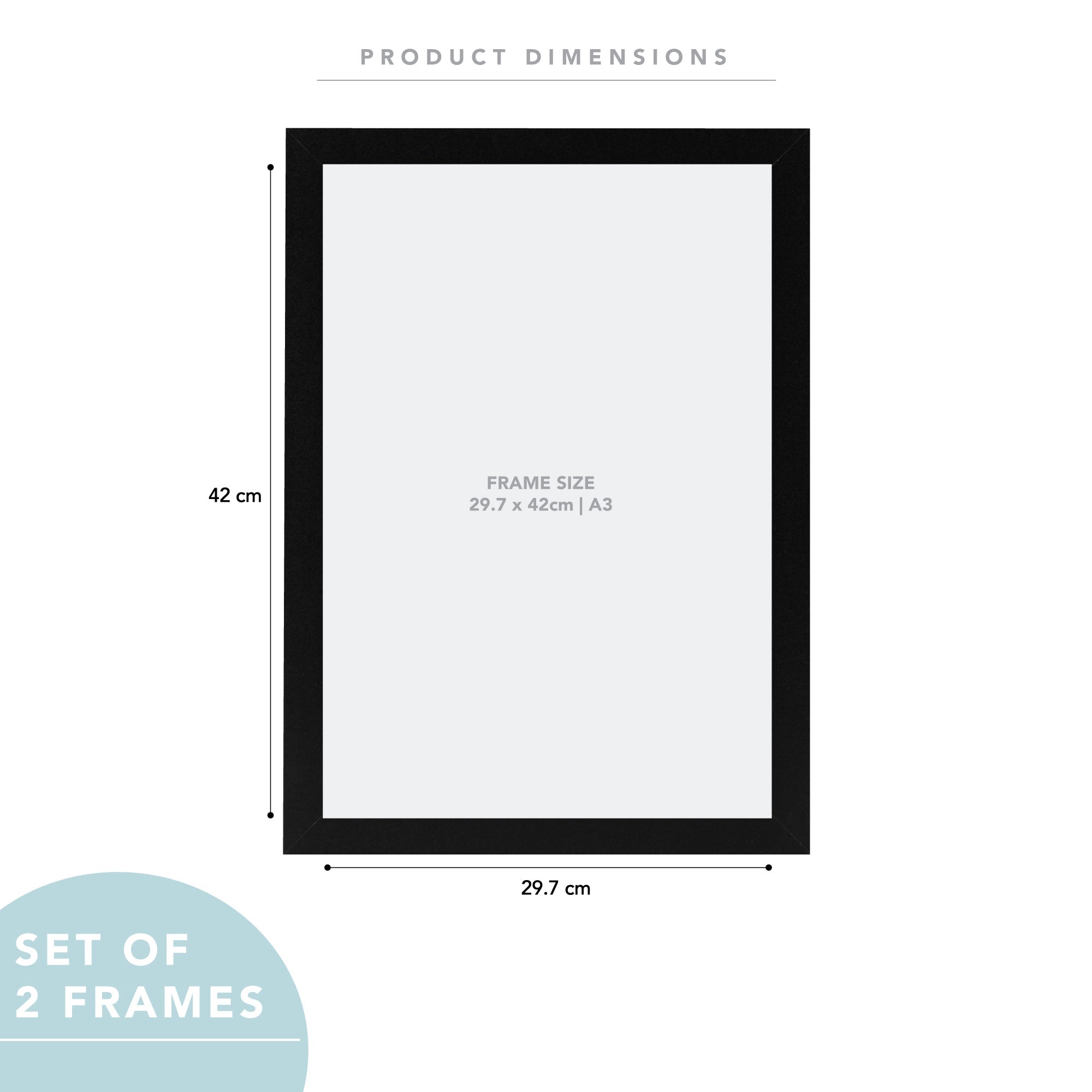 Set Of 2 A3 Premium Paradise Wooden Photo Frame