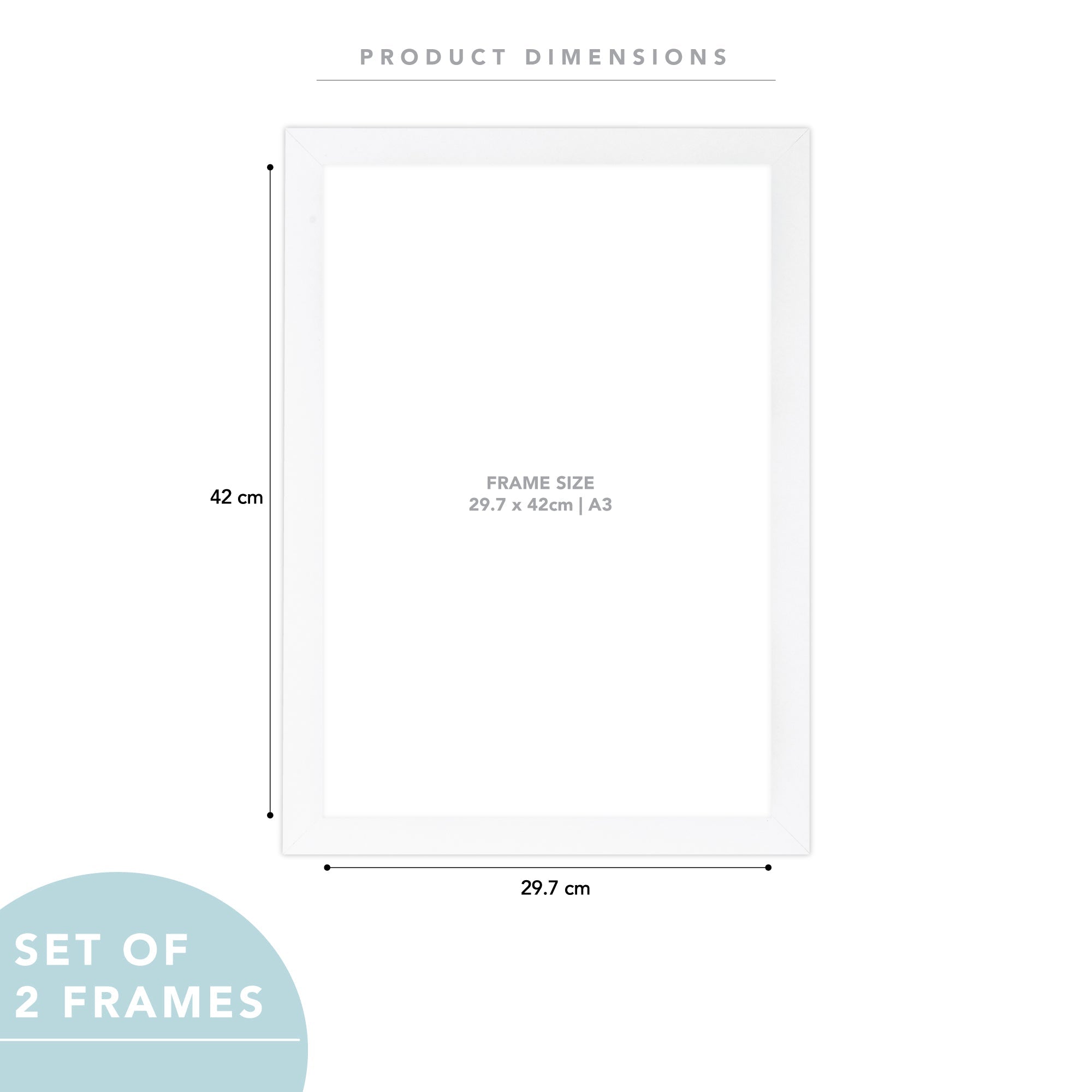 Set Of 2 A3 Premium Paradise Wooden Photo Frame