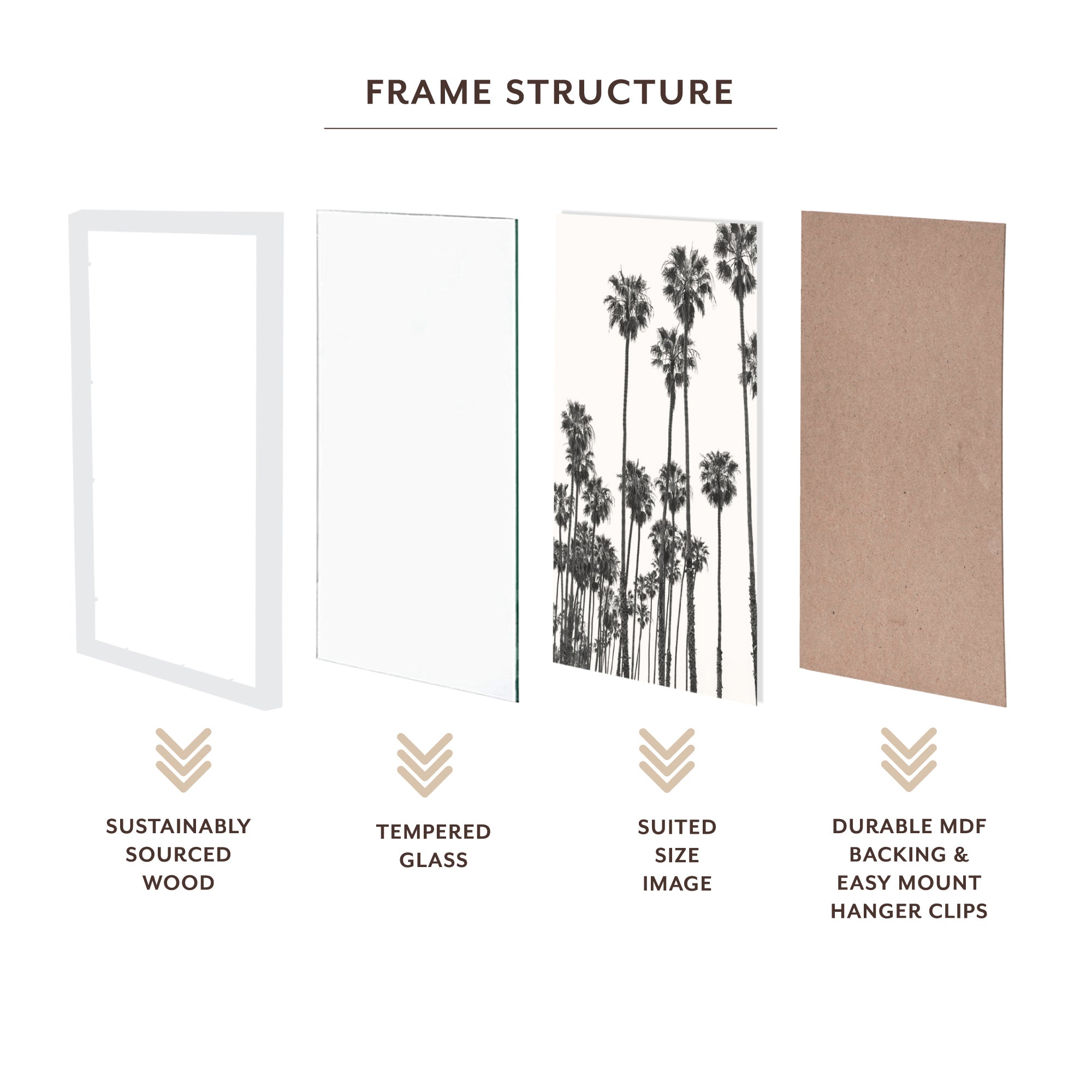 Set Of 2 A3 Premium Paradise Wooden Photo Frame