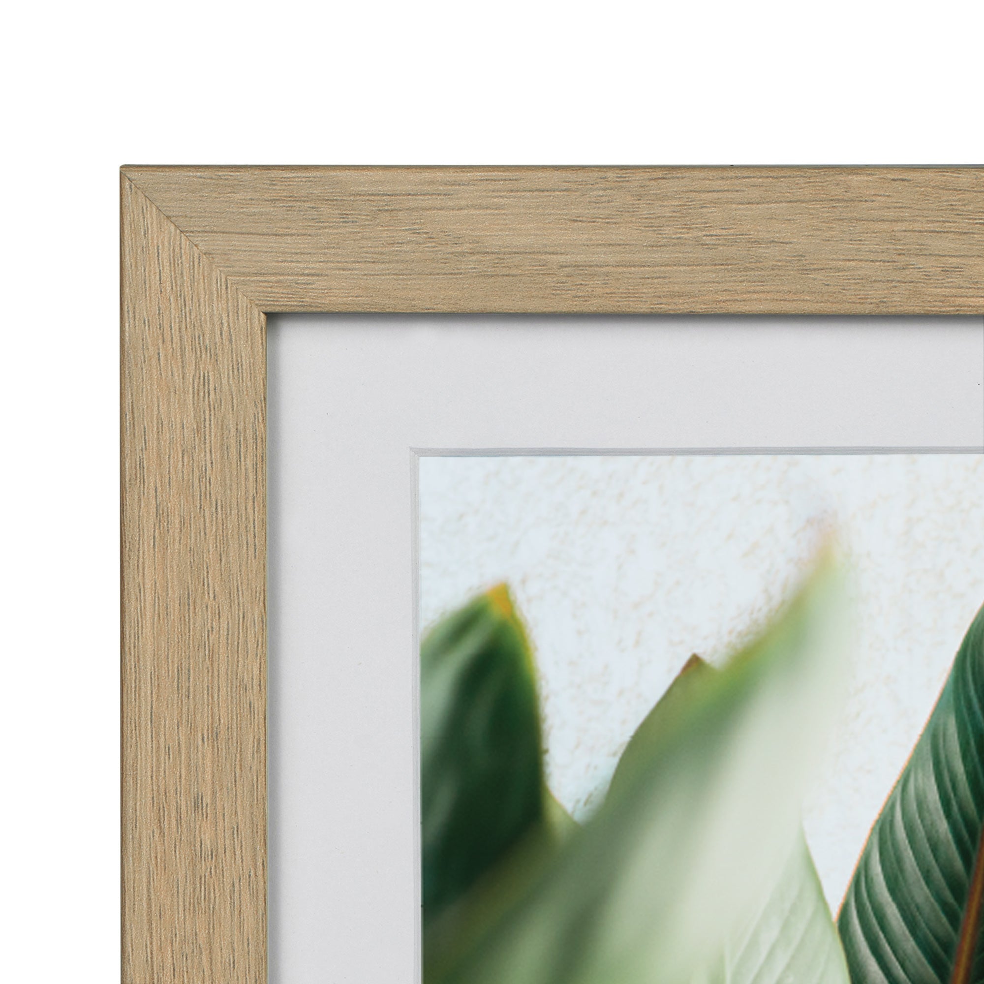 Set Of 2 30x30cm Mat to 20x20cm Premium Paradise Wooden Photo Frame