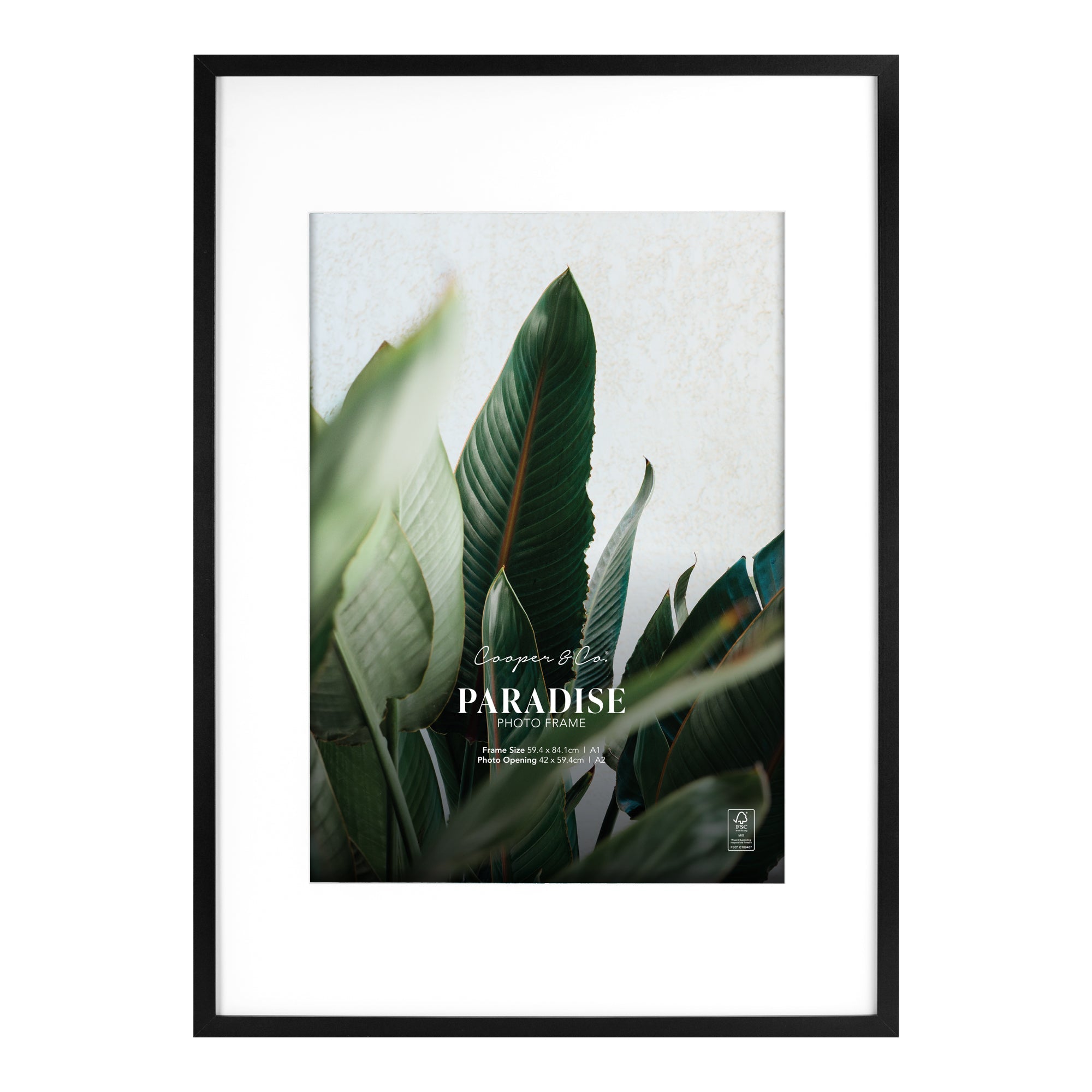 A1 Mat to A2 Premium Paradise Wooden Photo Frame