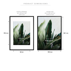 A1 Mat to A2 Premium Paradise Wooden Photo Frame