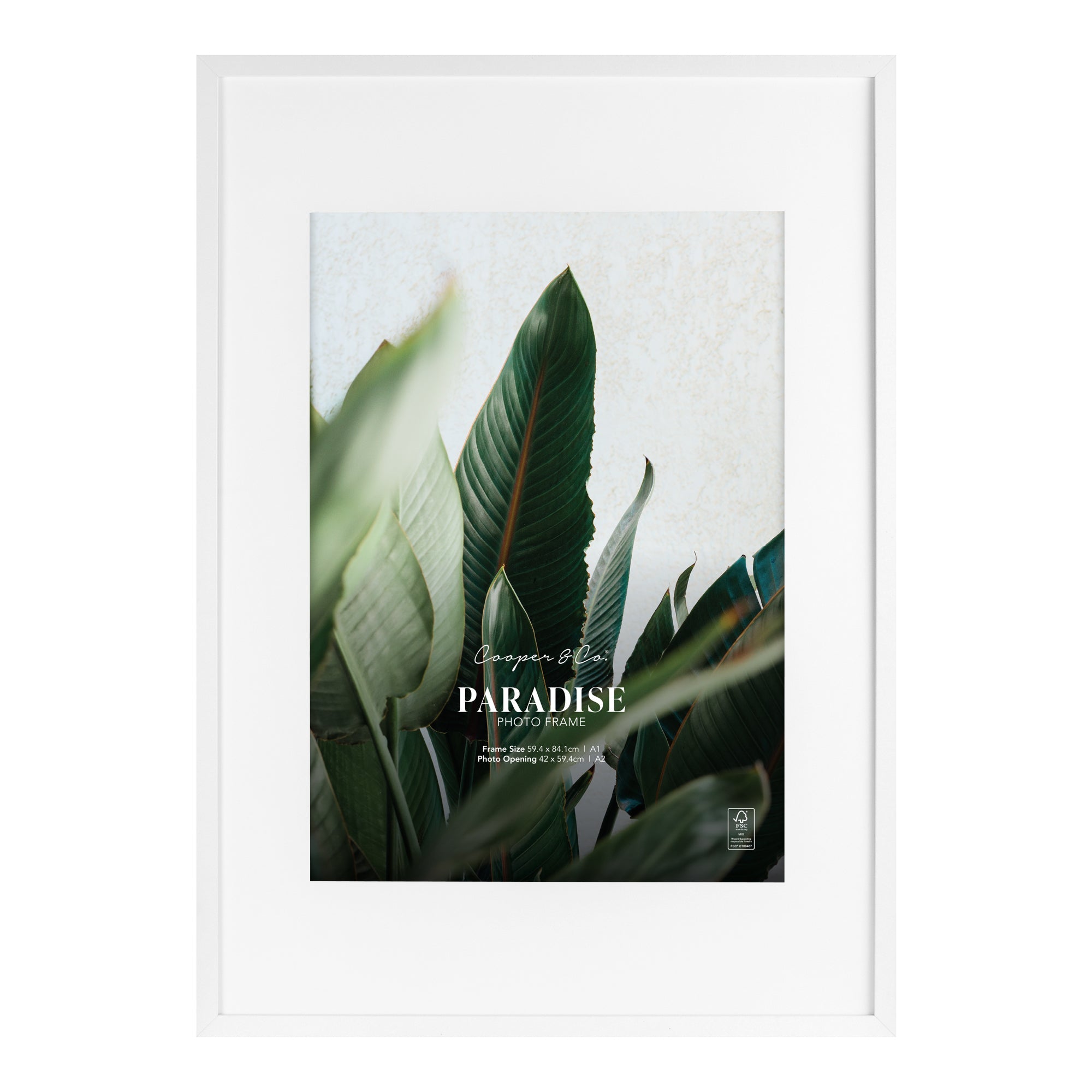 A1 Mat to A2 Premium Paradise Wooden Photo Frame