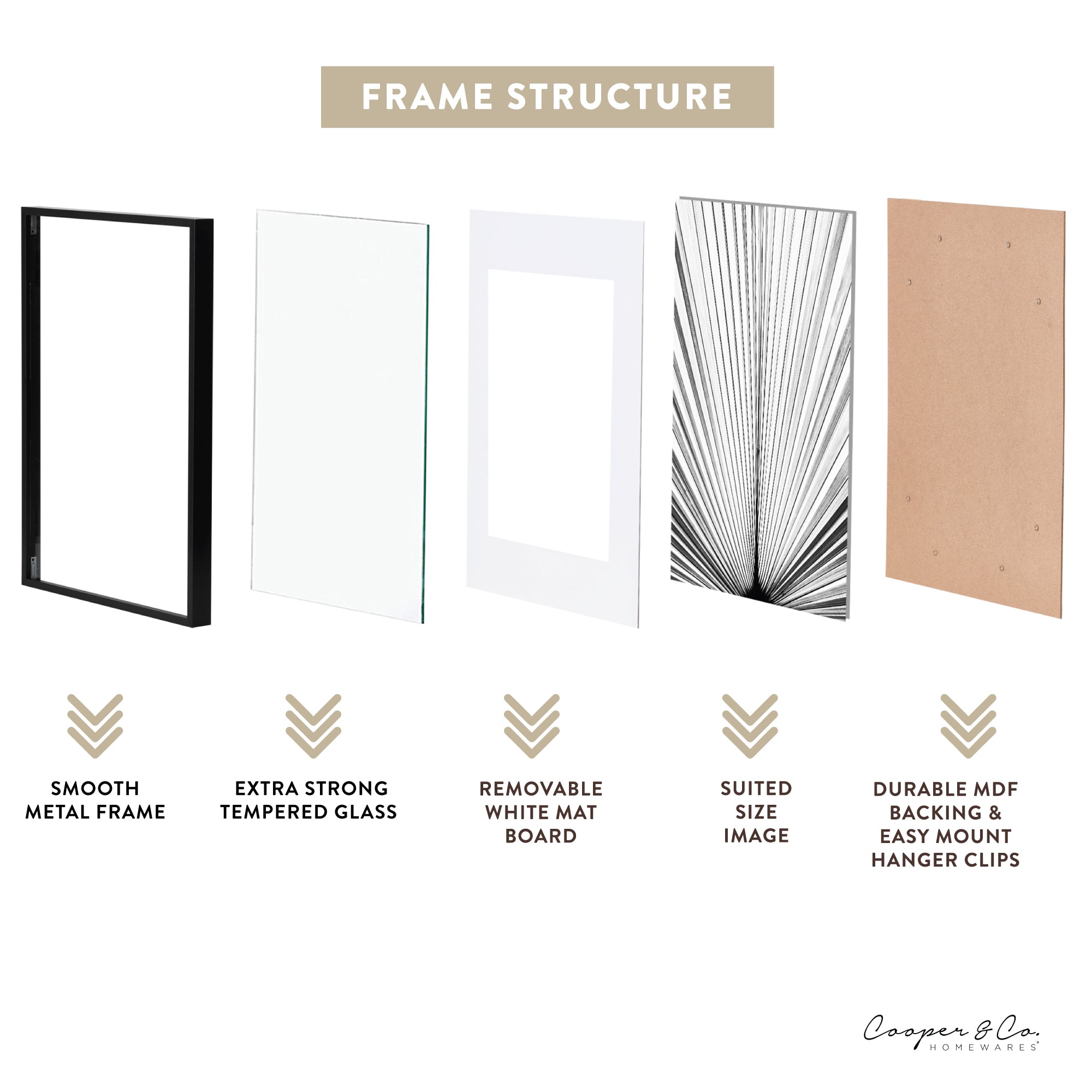 A3 Mat to A4 Premium Metal Photo Frame