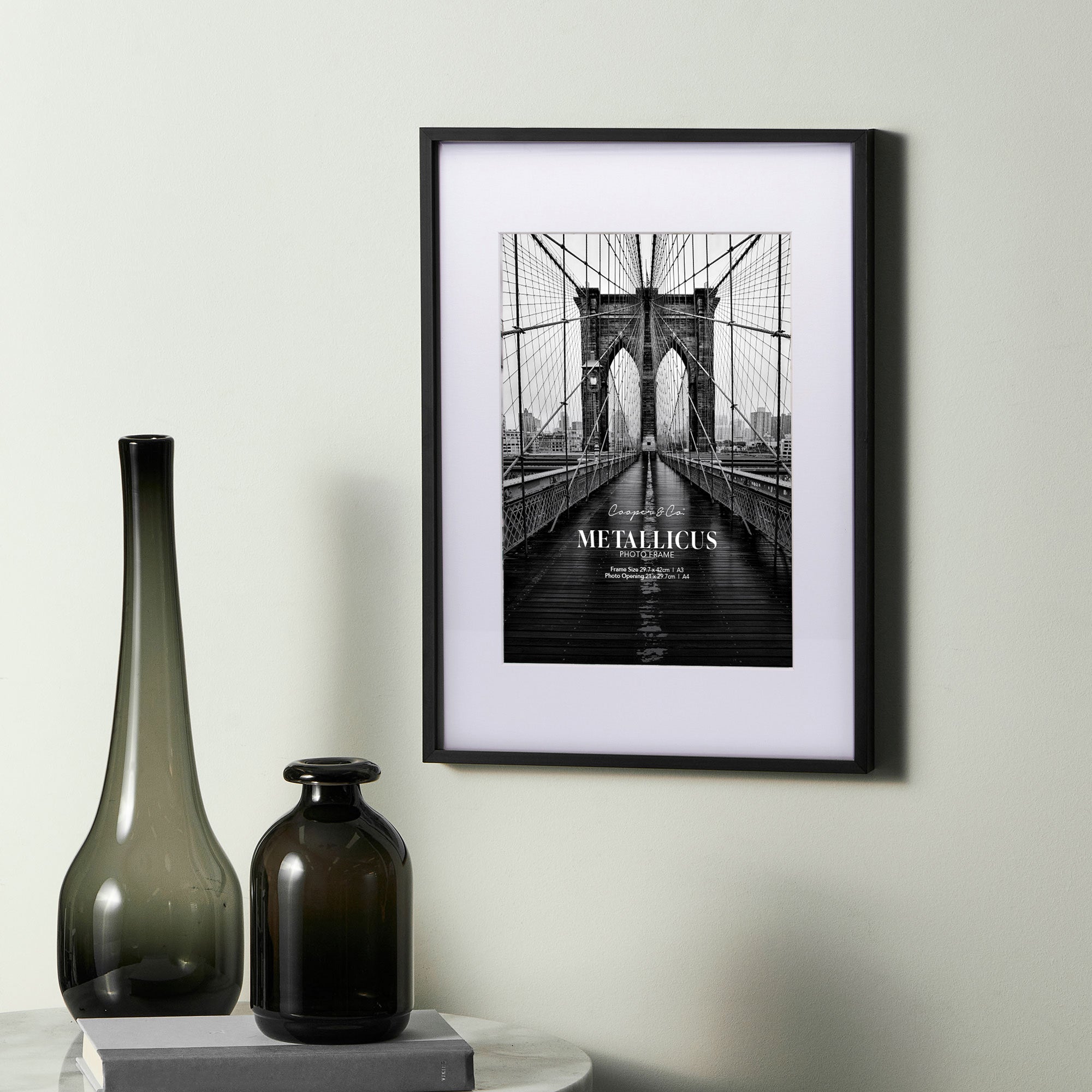 A3 Mat to A4 Premium Metal Photo Frame