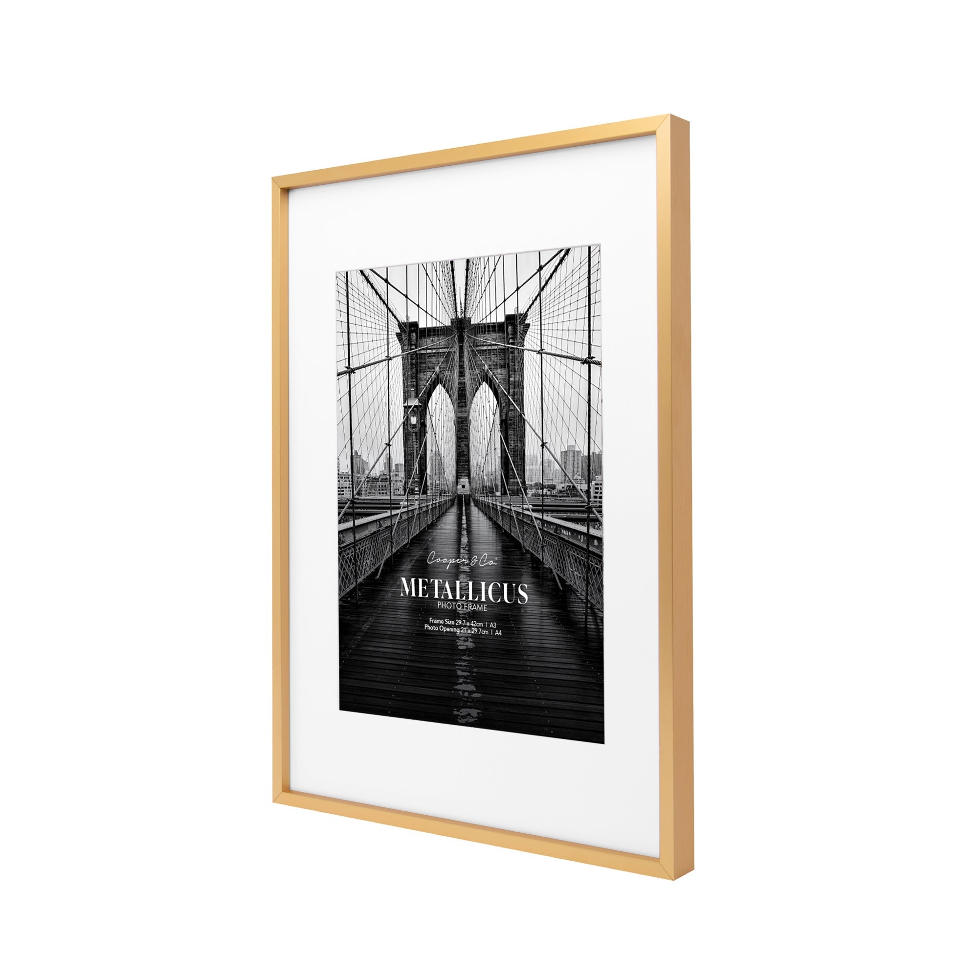 A3 Mat to A4 Premium Metal Photo Frame