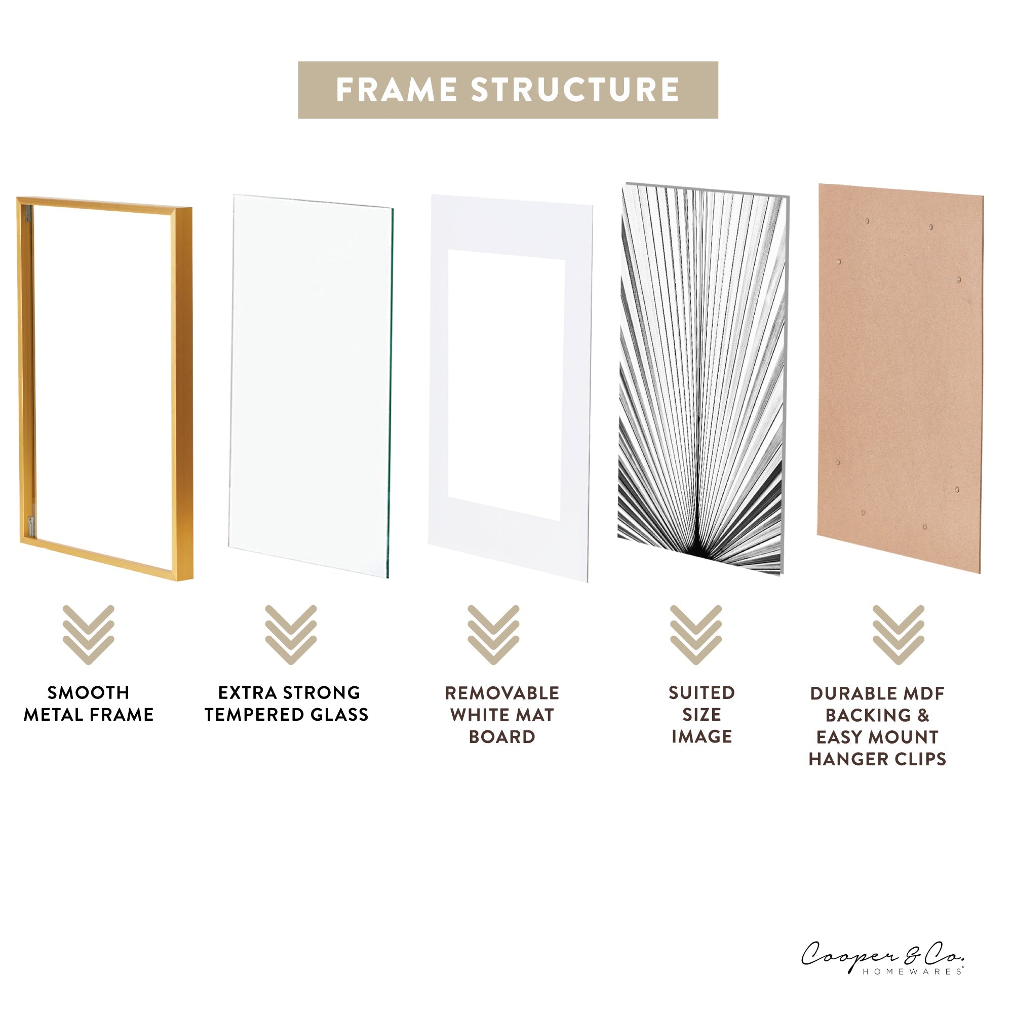 A2 Mat to A3 Premium Metal Photo Frame