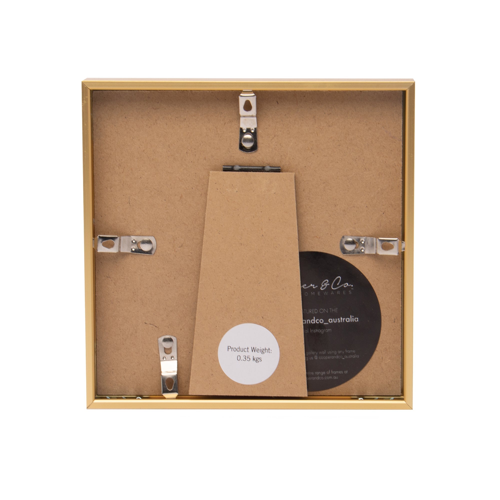 Set Of 2 15x15cm Mat to 10x10cm Premium Metal Photo Frames