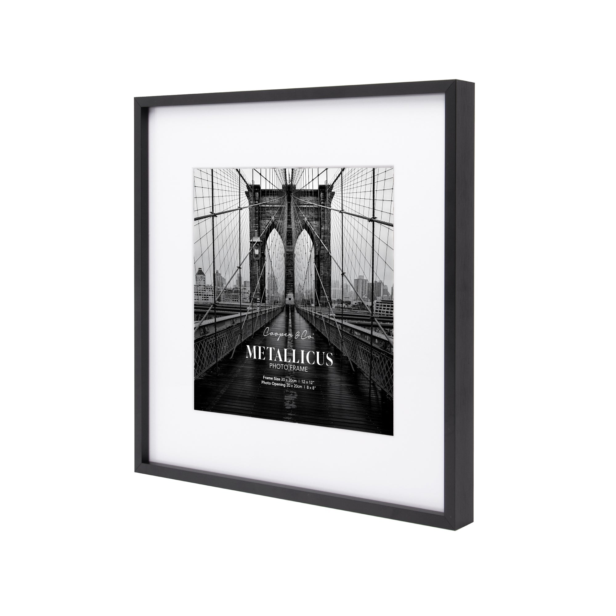 30x30cm Mat to 20x20cm Premium Metal Photo Frame