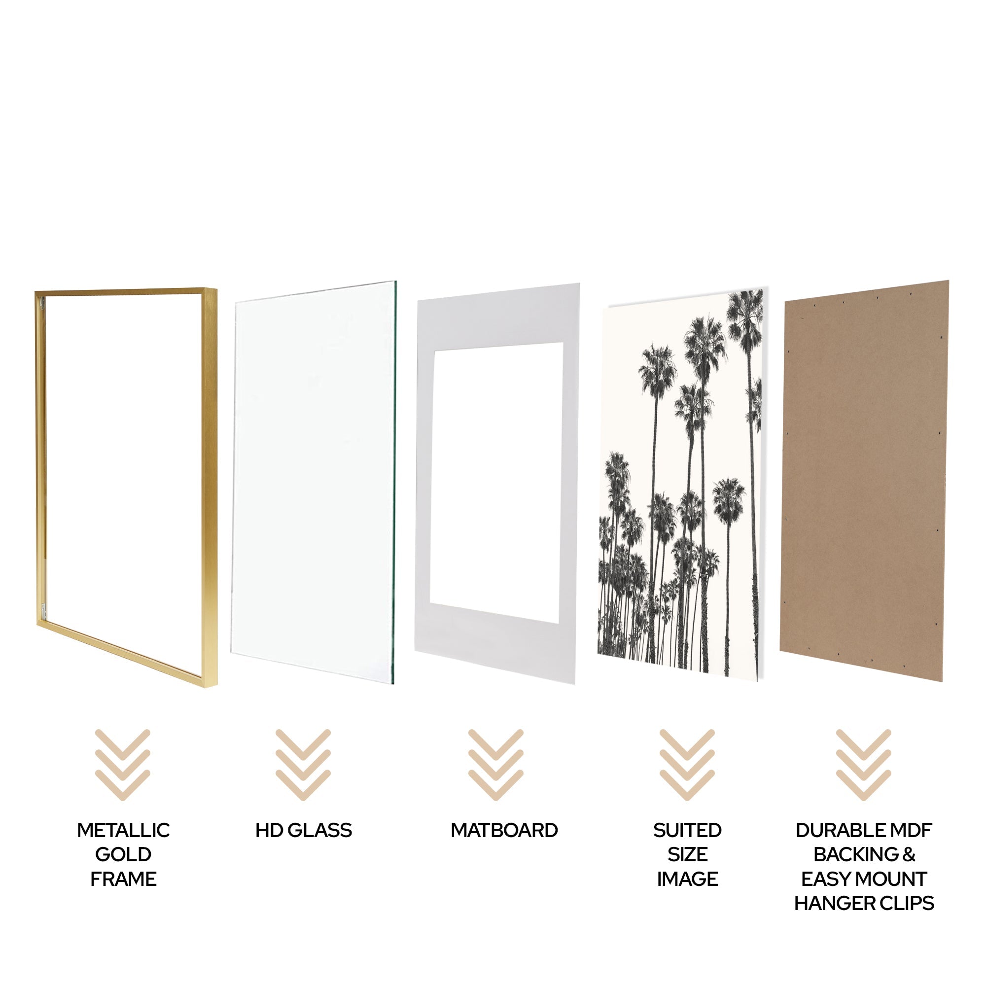 60x90cm Mat to 50x70cm Premium Metal Photo Frame