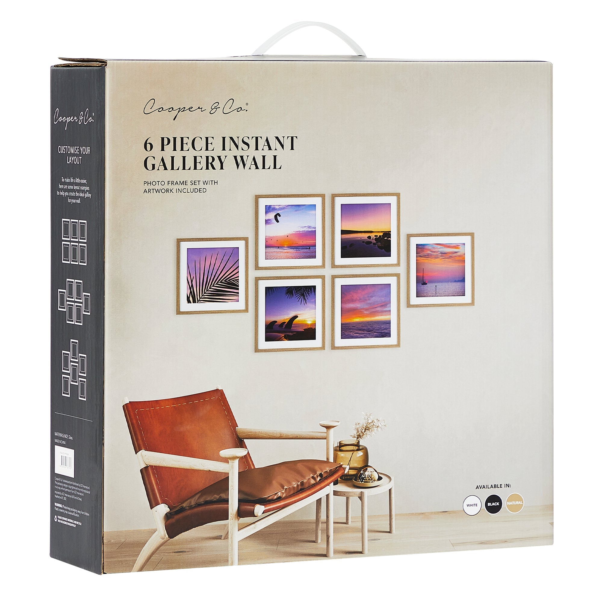 Instant Gallery Wall 6 Piece Frame Set