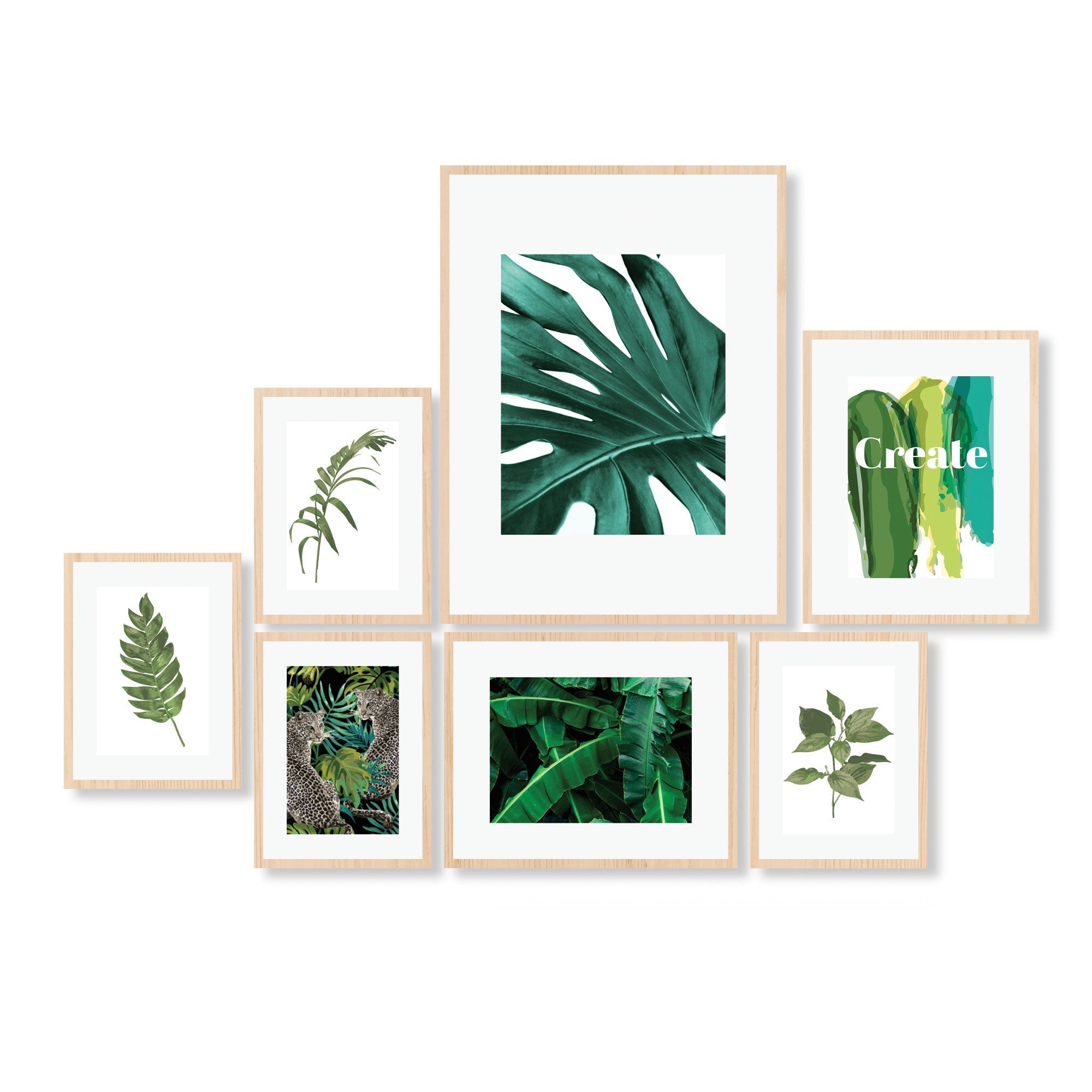 Instant Gallery Wall 7 Piece Frame Set