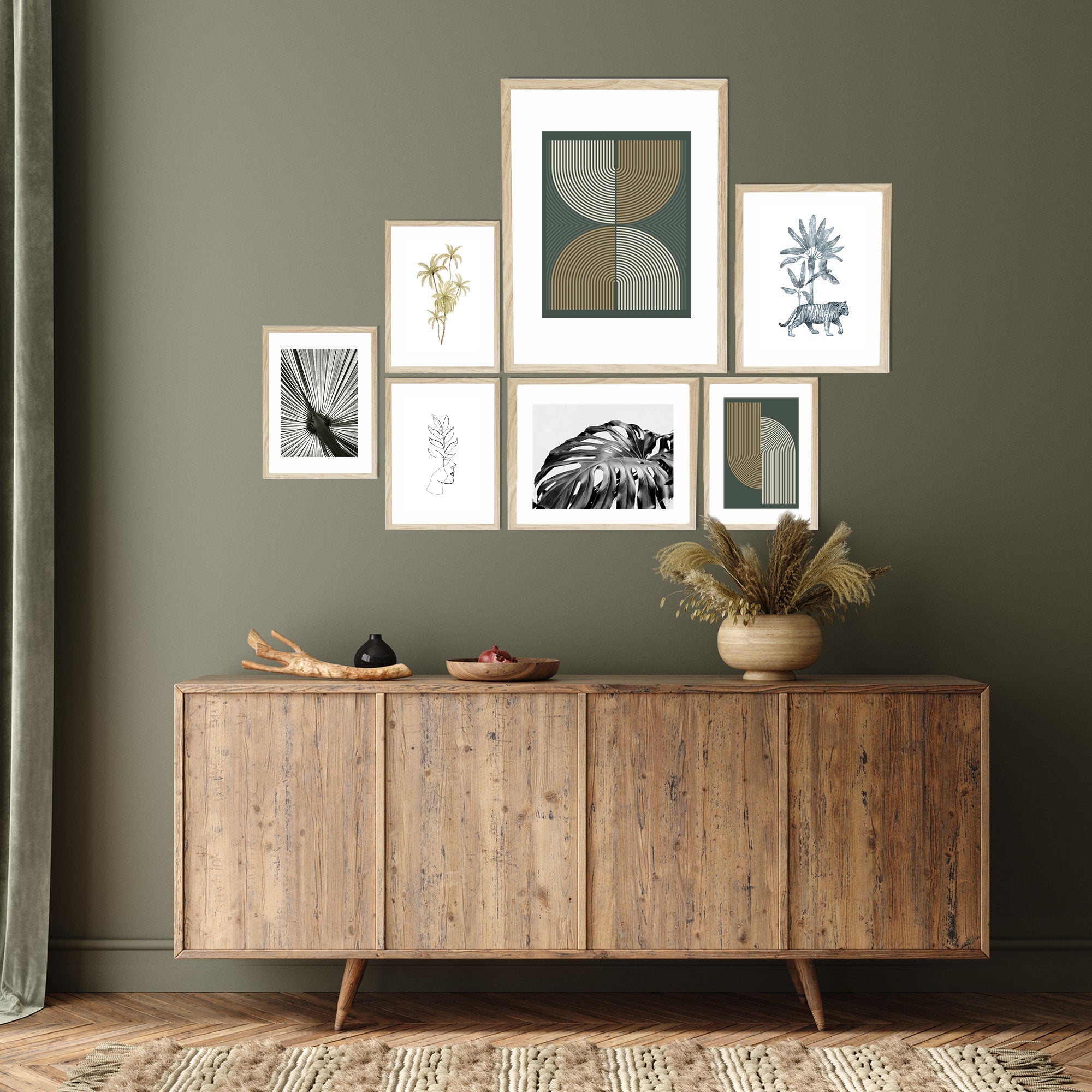 Instant Gallery Wall 7 Piece Frame Set