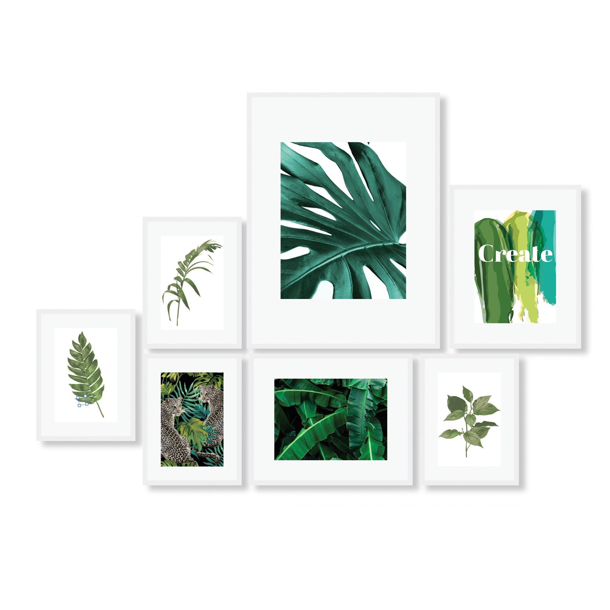 Instant Gallery Wall 7 Piece Frame Set