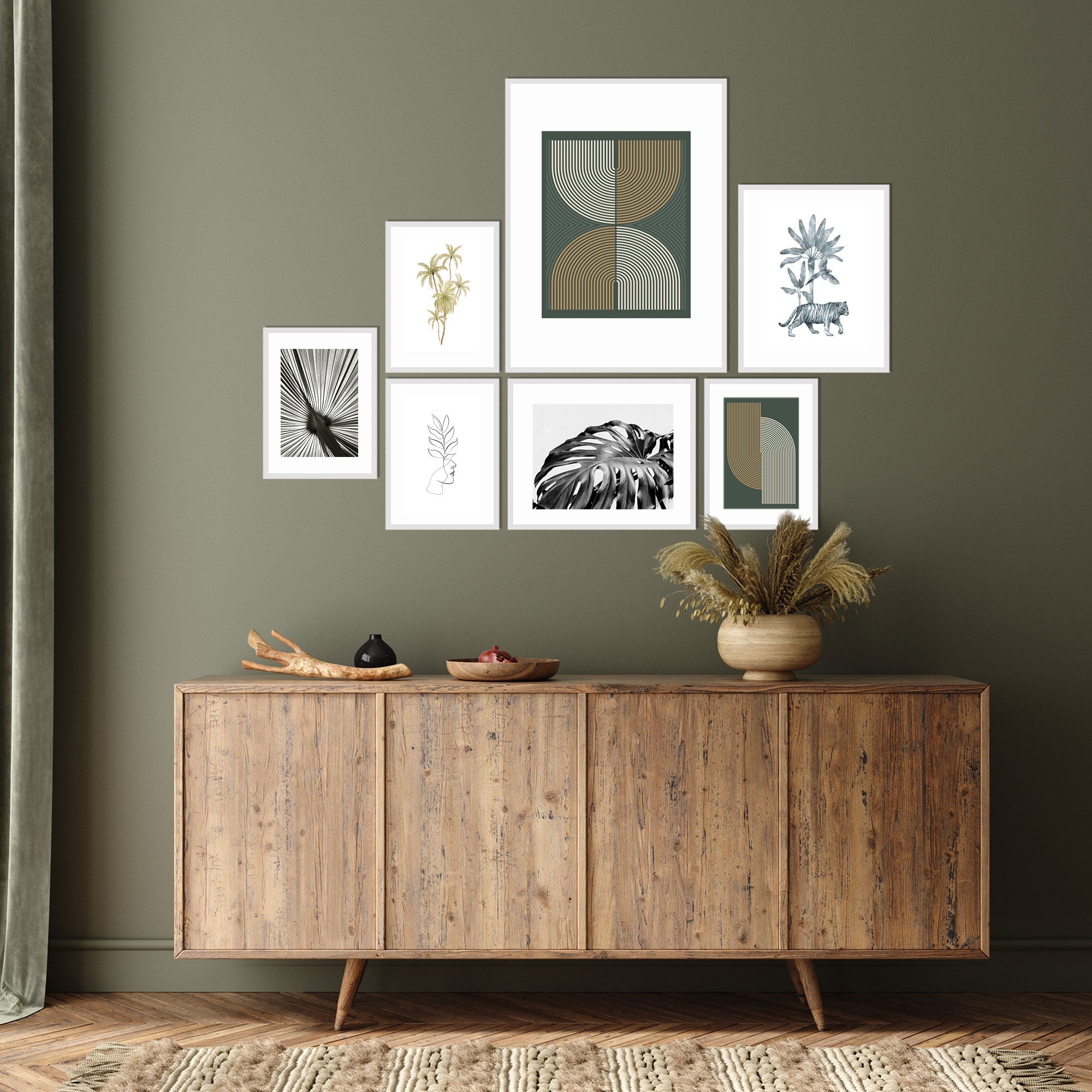 Instant Gallery Wall 7 Piece Frame Set