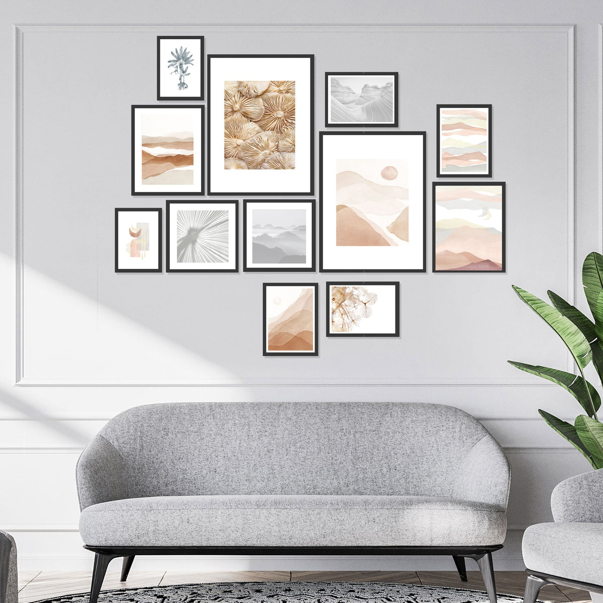 Instant Gallery Wall 12 Piece Frame Set
