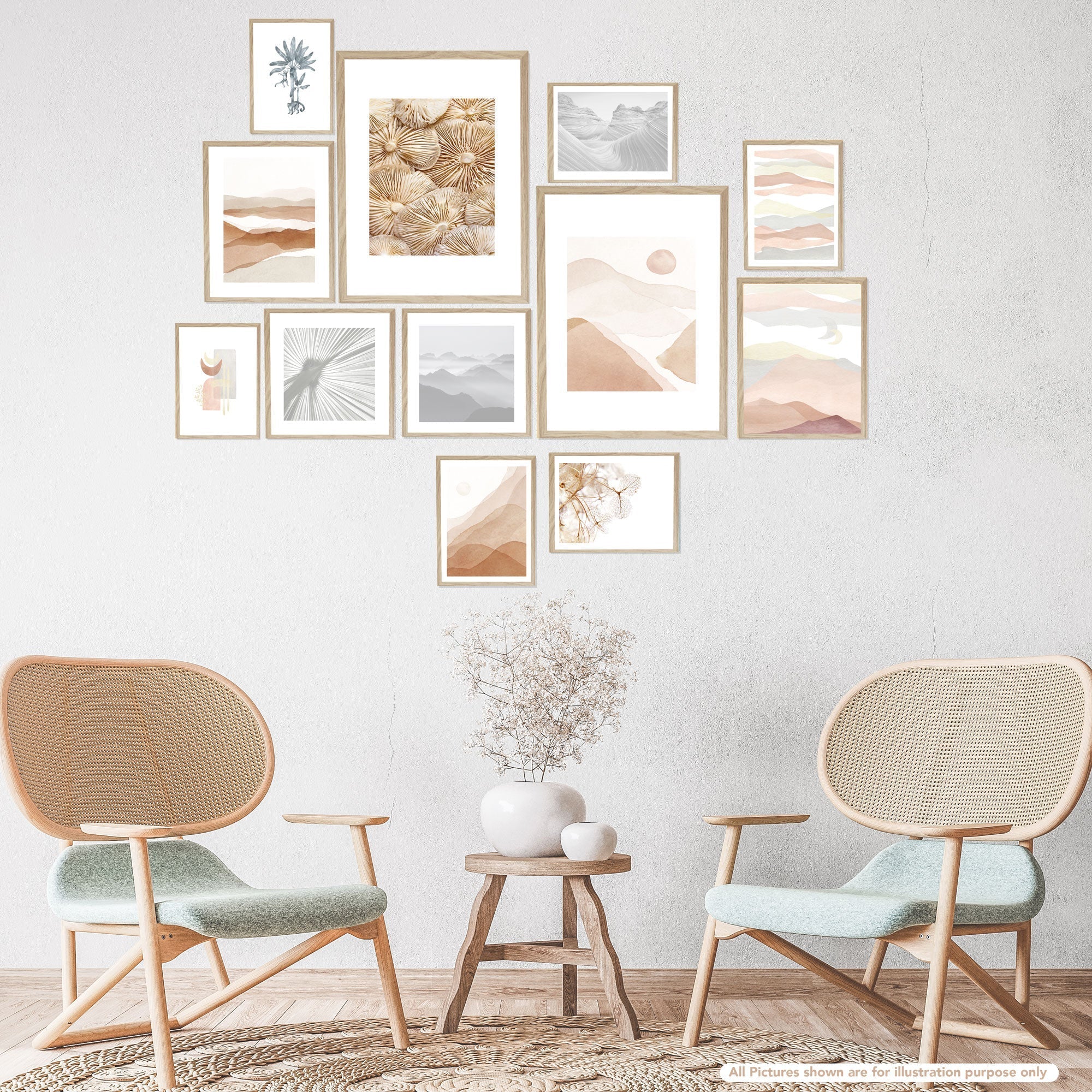 Instant Gallery Wall 12 Piece Frame Set