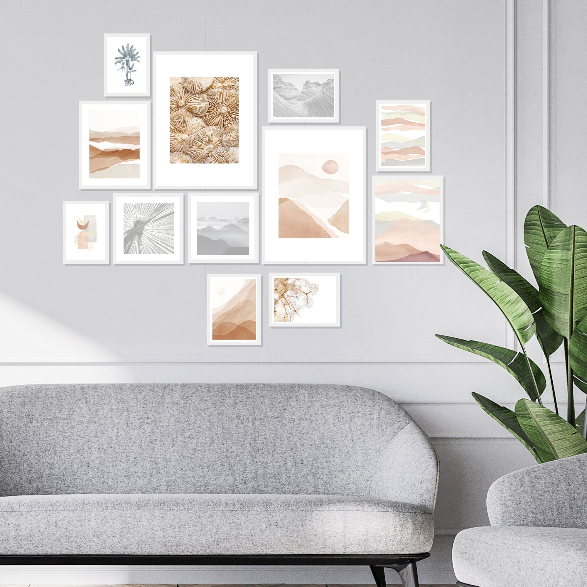 Instant Gallery Wall 12 Piece Frame Set