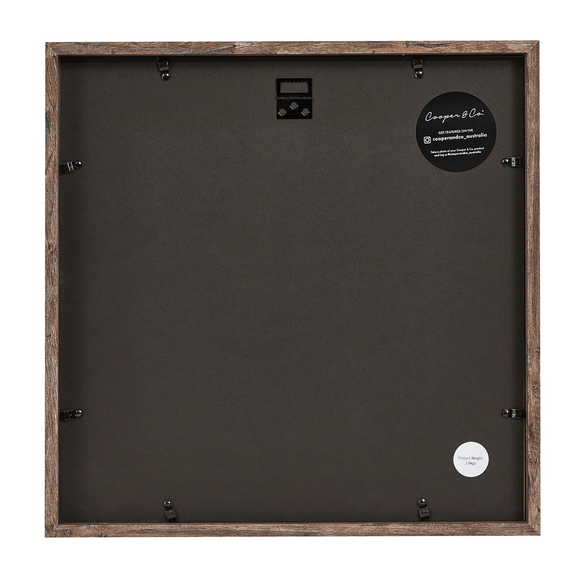 Set Of 2 40x40cm Mat to 30x30cm Premium Rustic Wooden Photo Frame