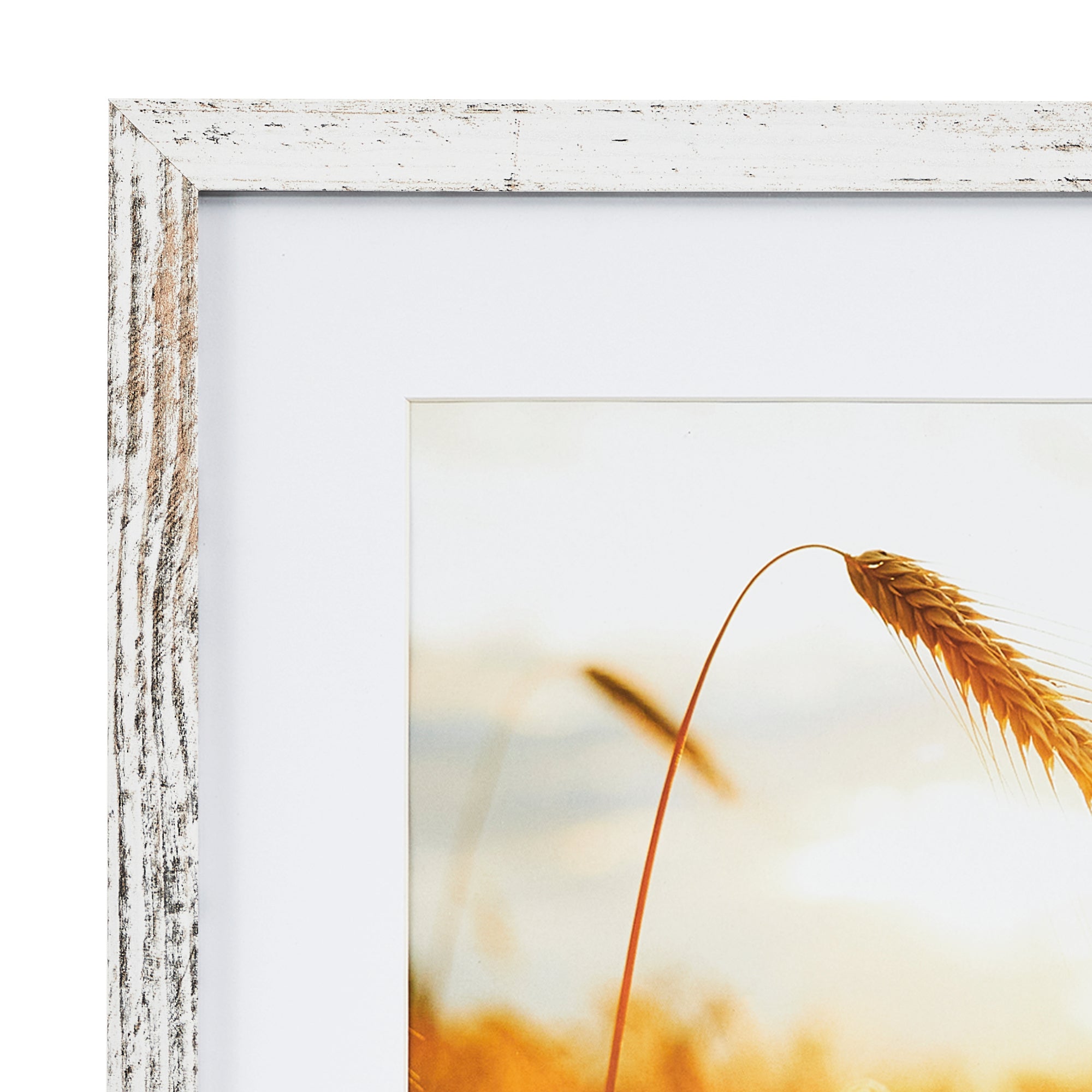 Set Of 2 40x40cm Mat to 30x30cm Premium Rustic Wooden Photo Frame