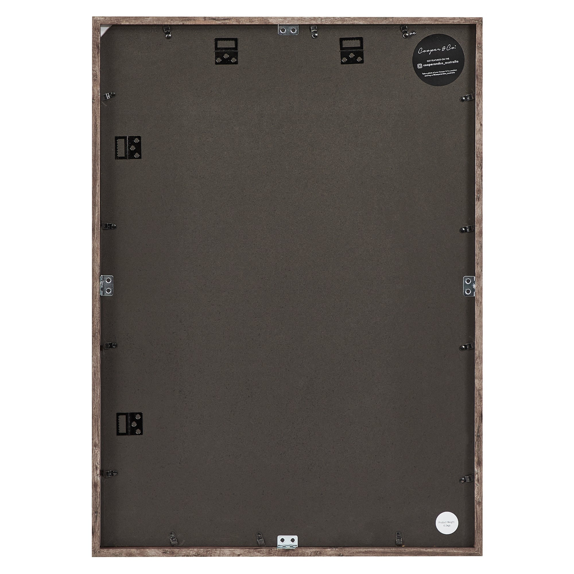 50x70cm Mat to 40x50cm Premium Rustic Wooden Photo Frame