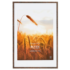 60x90cm Mat to 50x70cm Premium Rustic Wooden Photo Frame