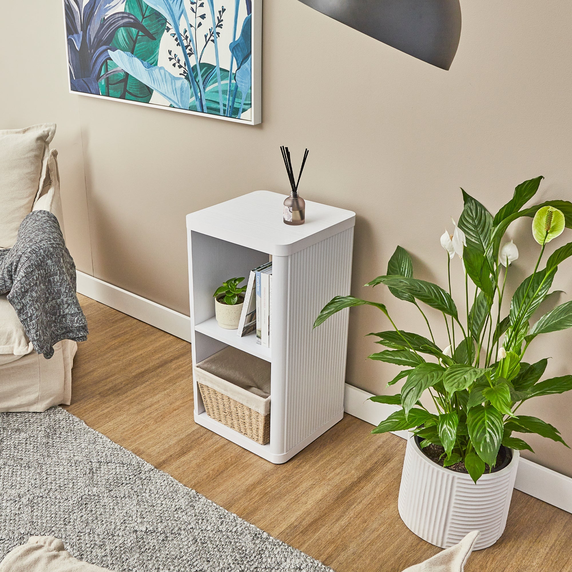 Sierra 2 Cube Shelf in White