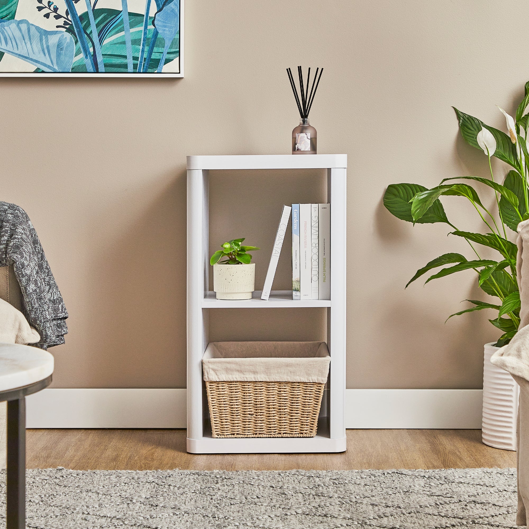 Sierra 2 Cube Shelf in White