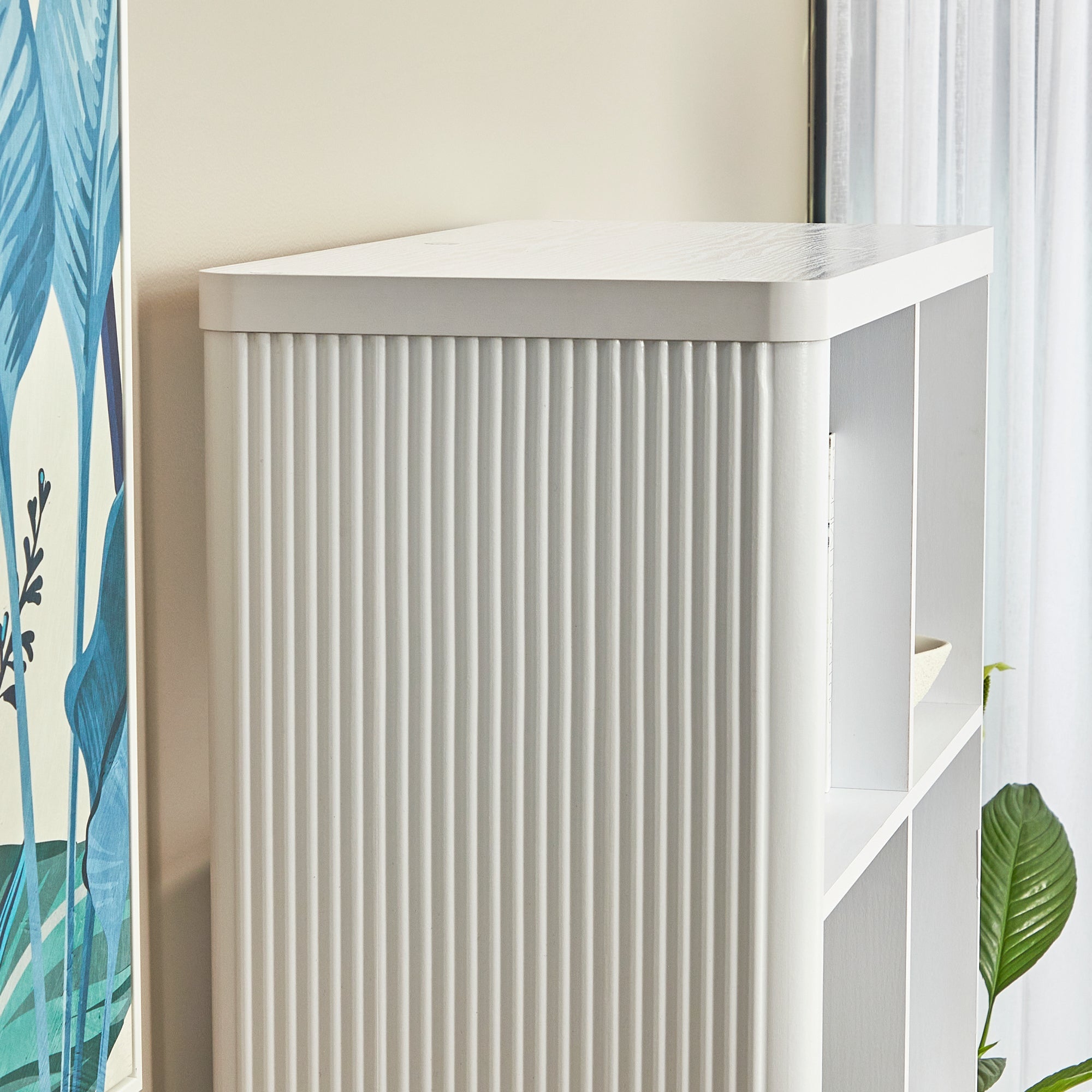 Sierra 8 Cube Shelf in White