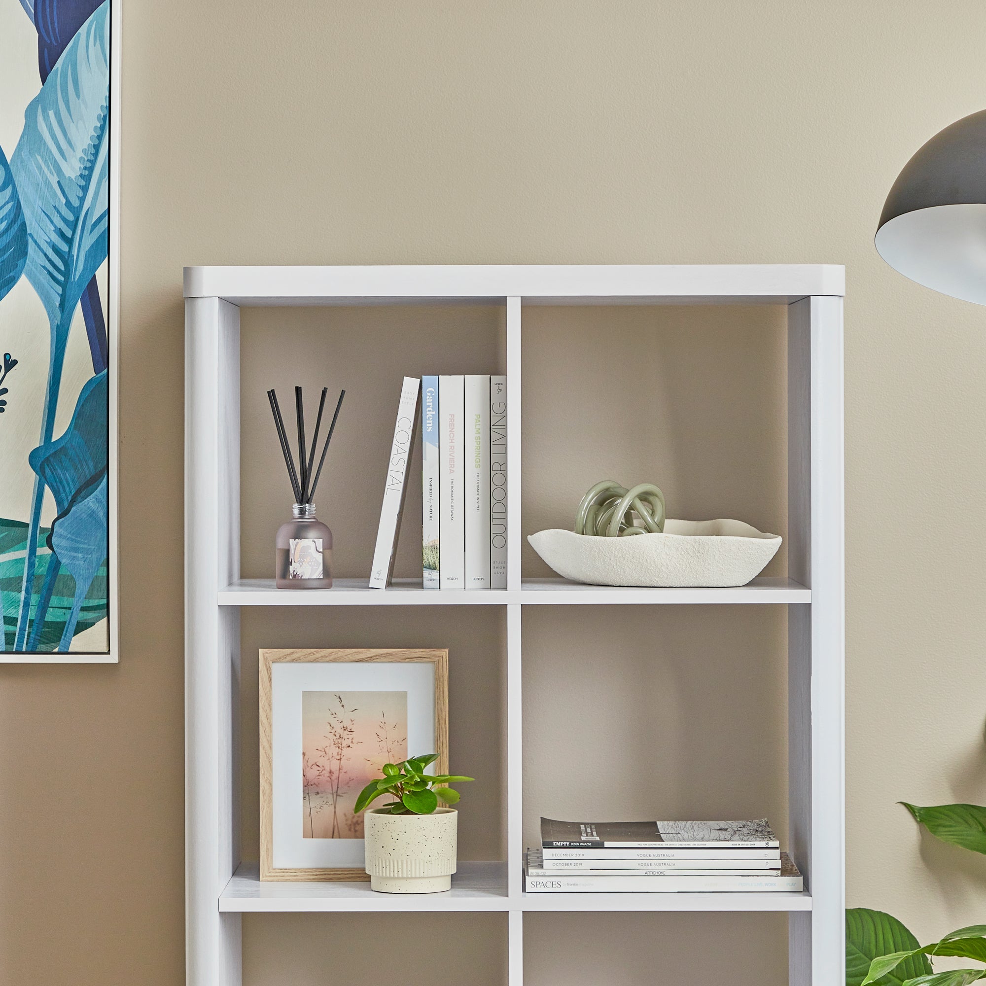 Sierra 8 Cube Shelf in White