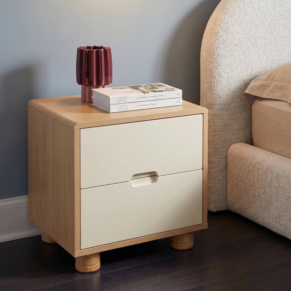 Sophie Bedside Table Oak