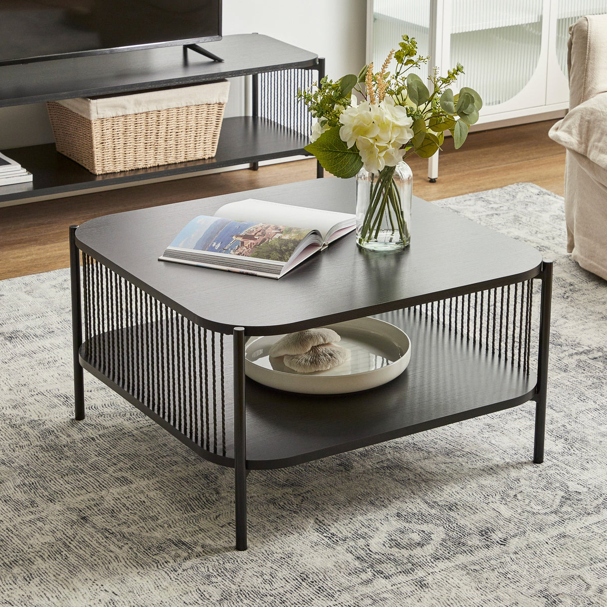 Marina Square Coffee Table Black