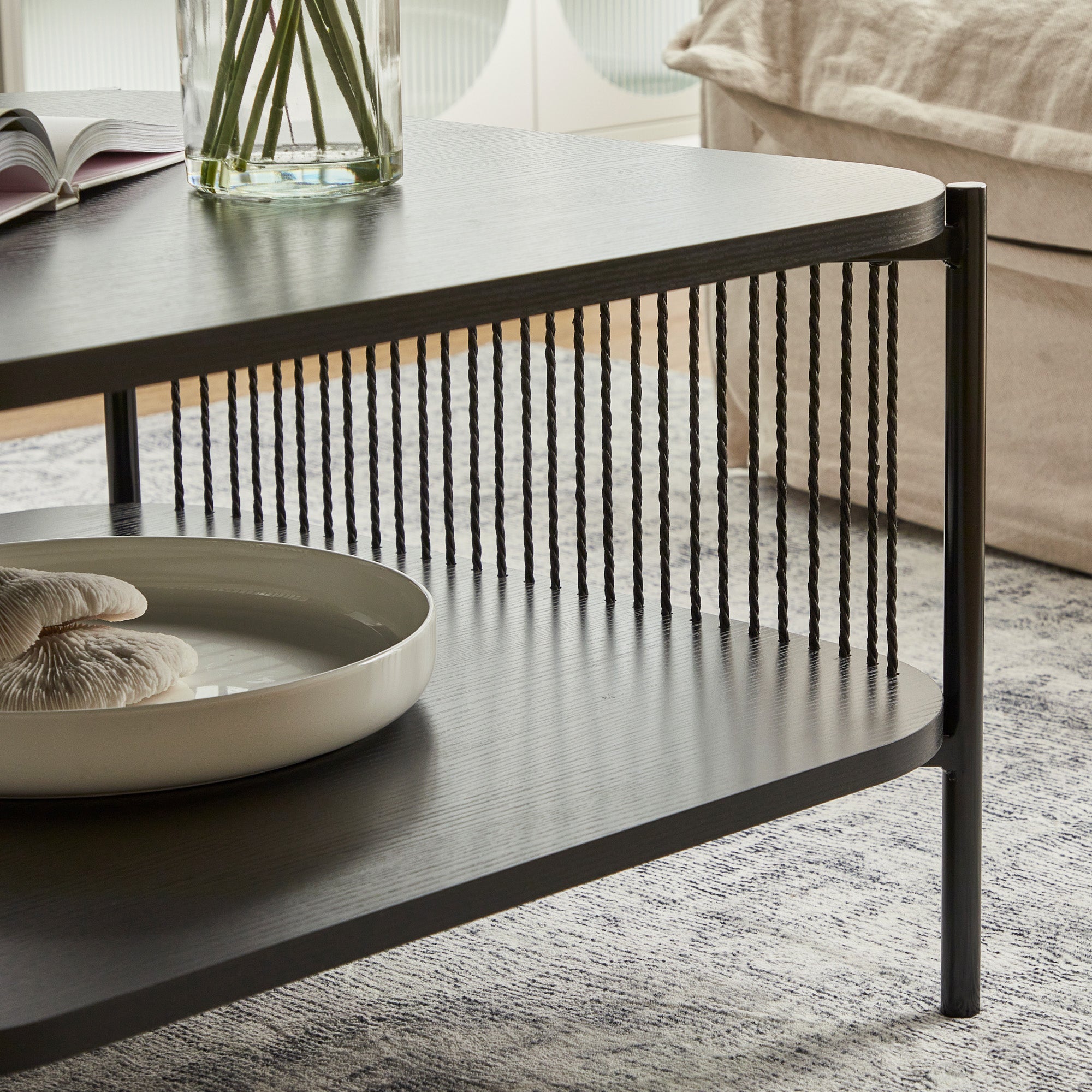 Marina Square Coffee Table Black