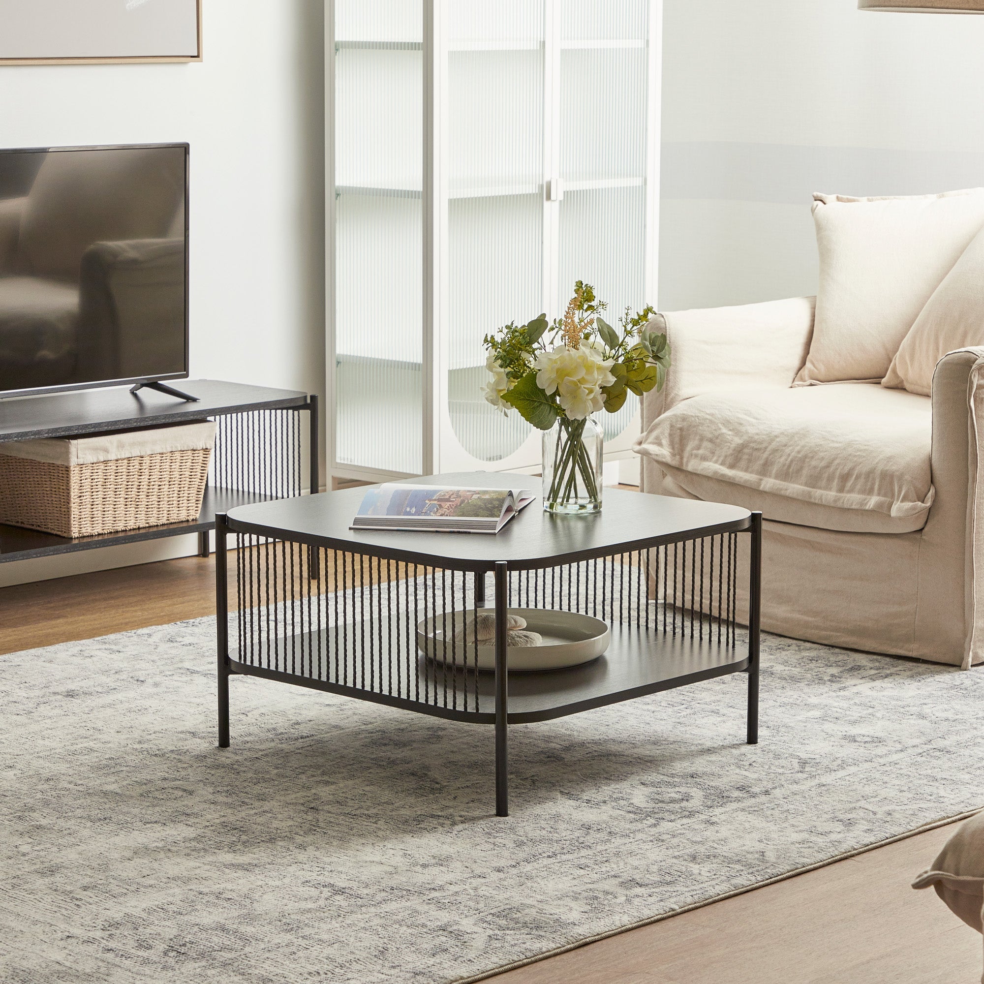 Marina Square Coffee Table Black