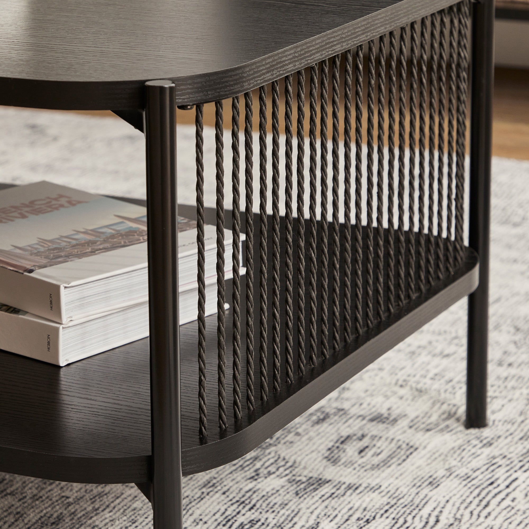 Marina Rectangle Coffee Table Black