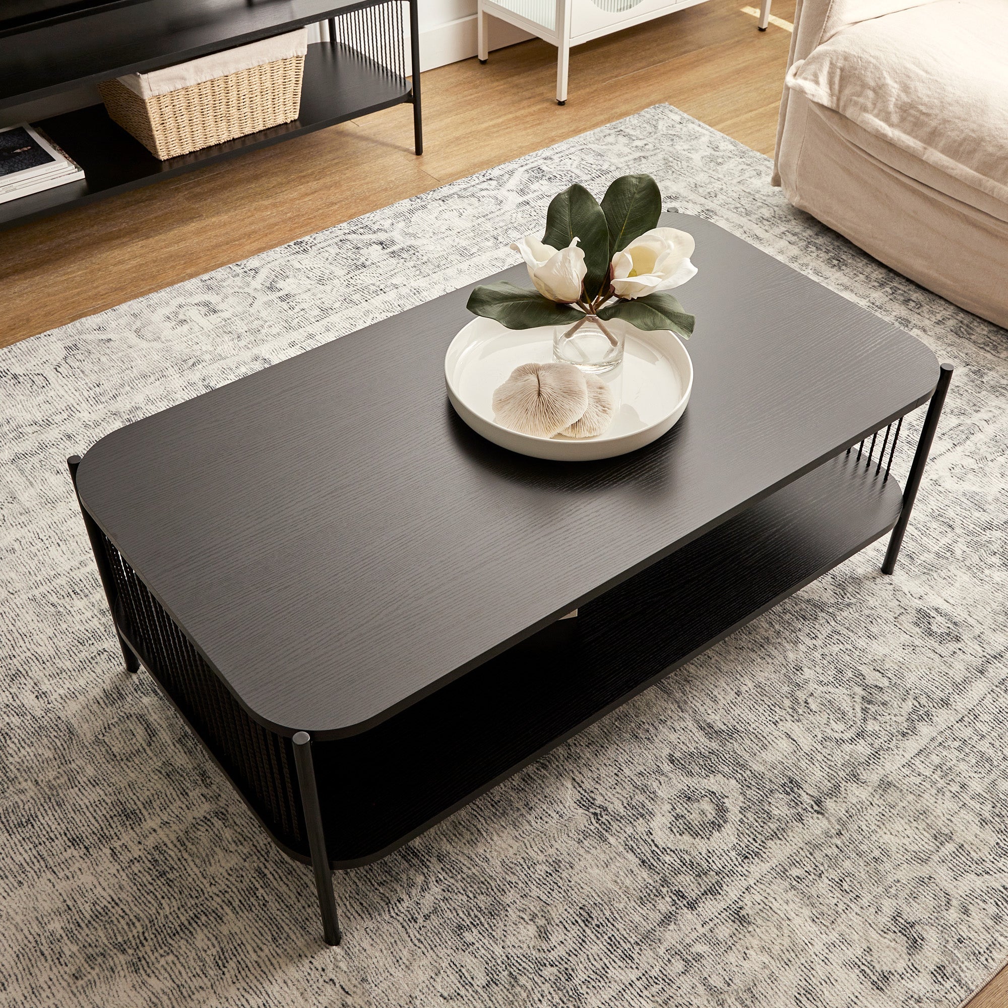 Marina Rectangle Coffee Table Black