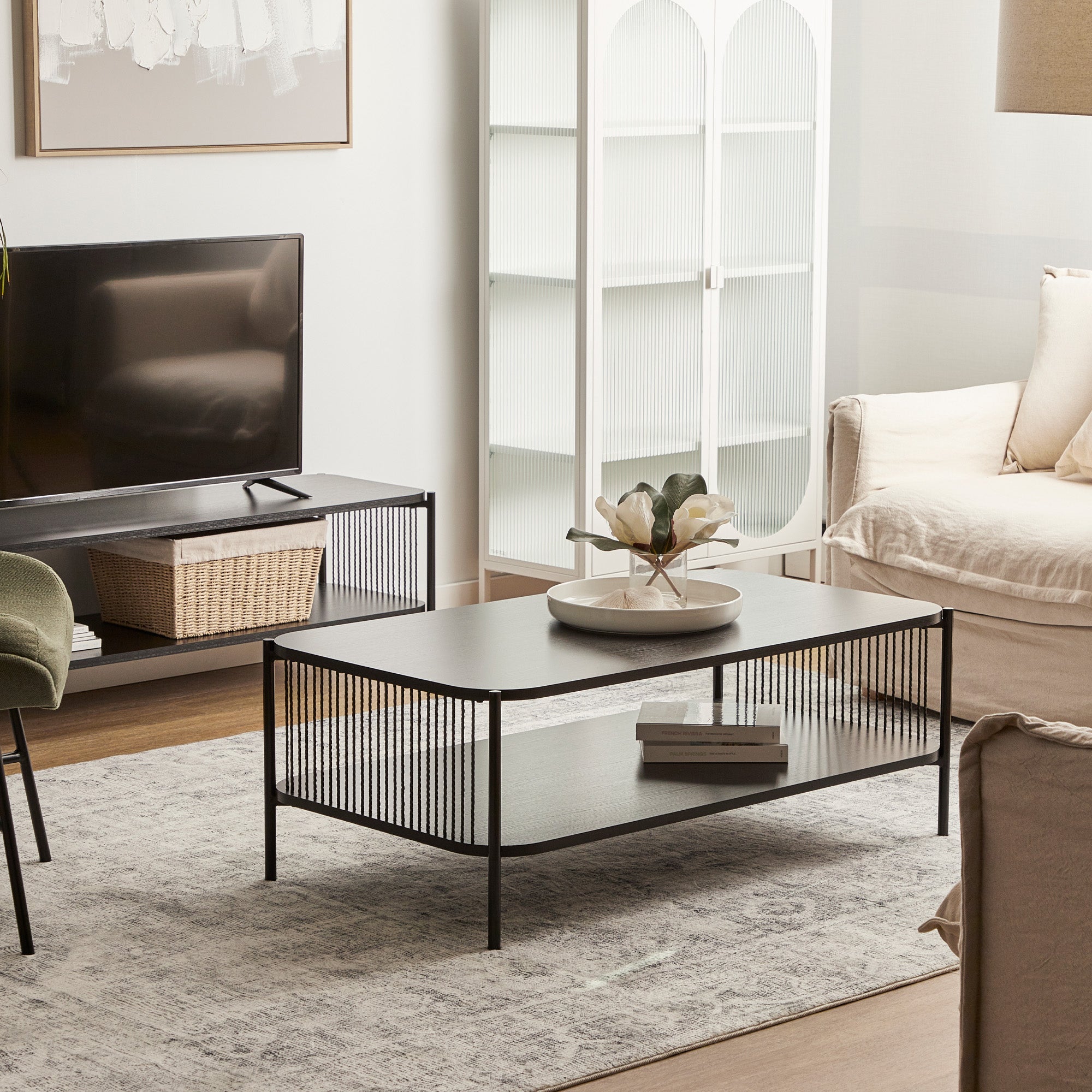 Marina Rectangle Coffee Table Black