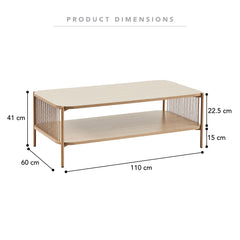Marina Rectangle Coffee Table Natural