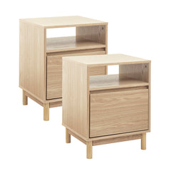 Emerson Bedside Table Natural (Set of 2)