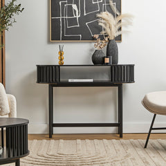 Halo Console Table Black (110cm)