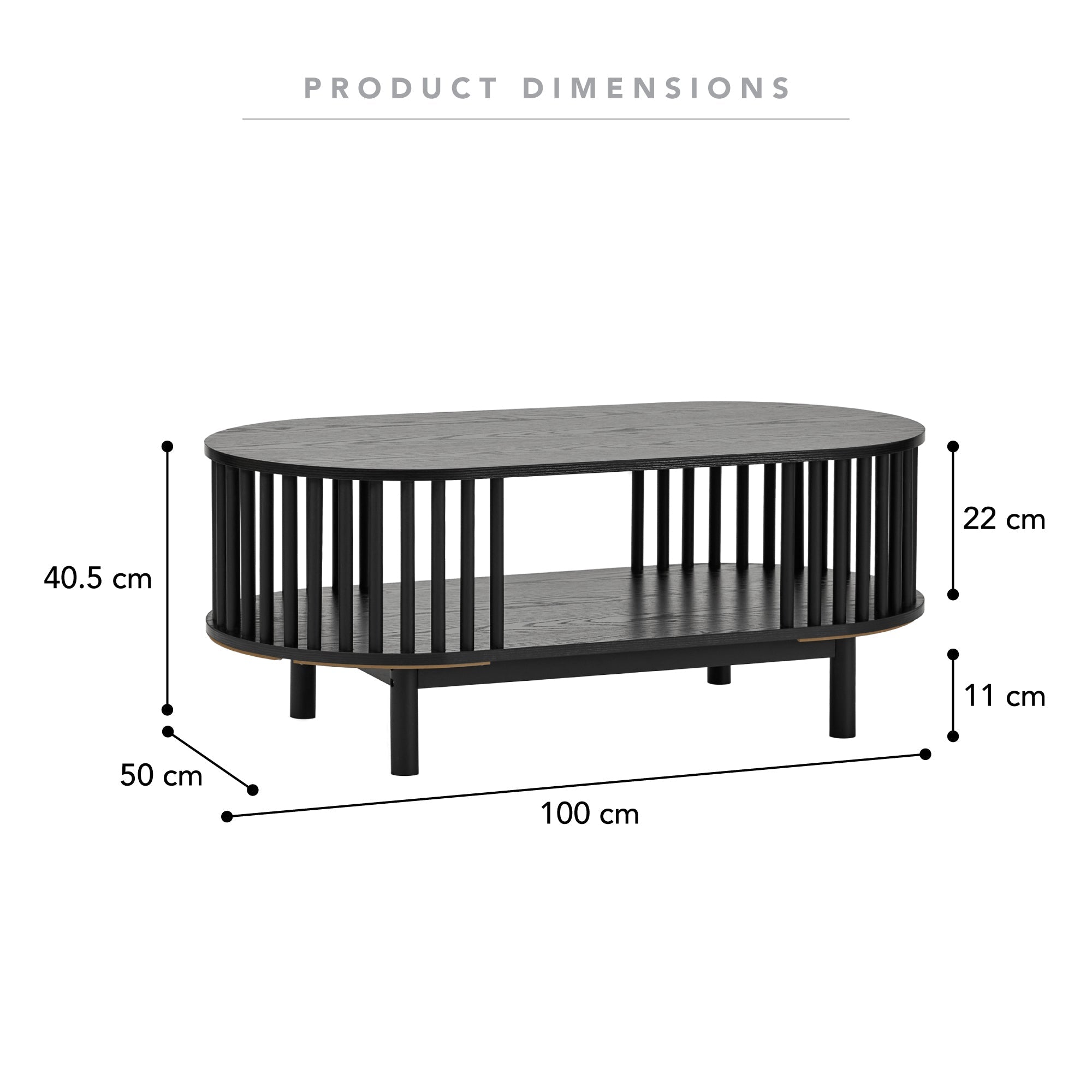 Halo Coffee Table Black