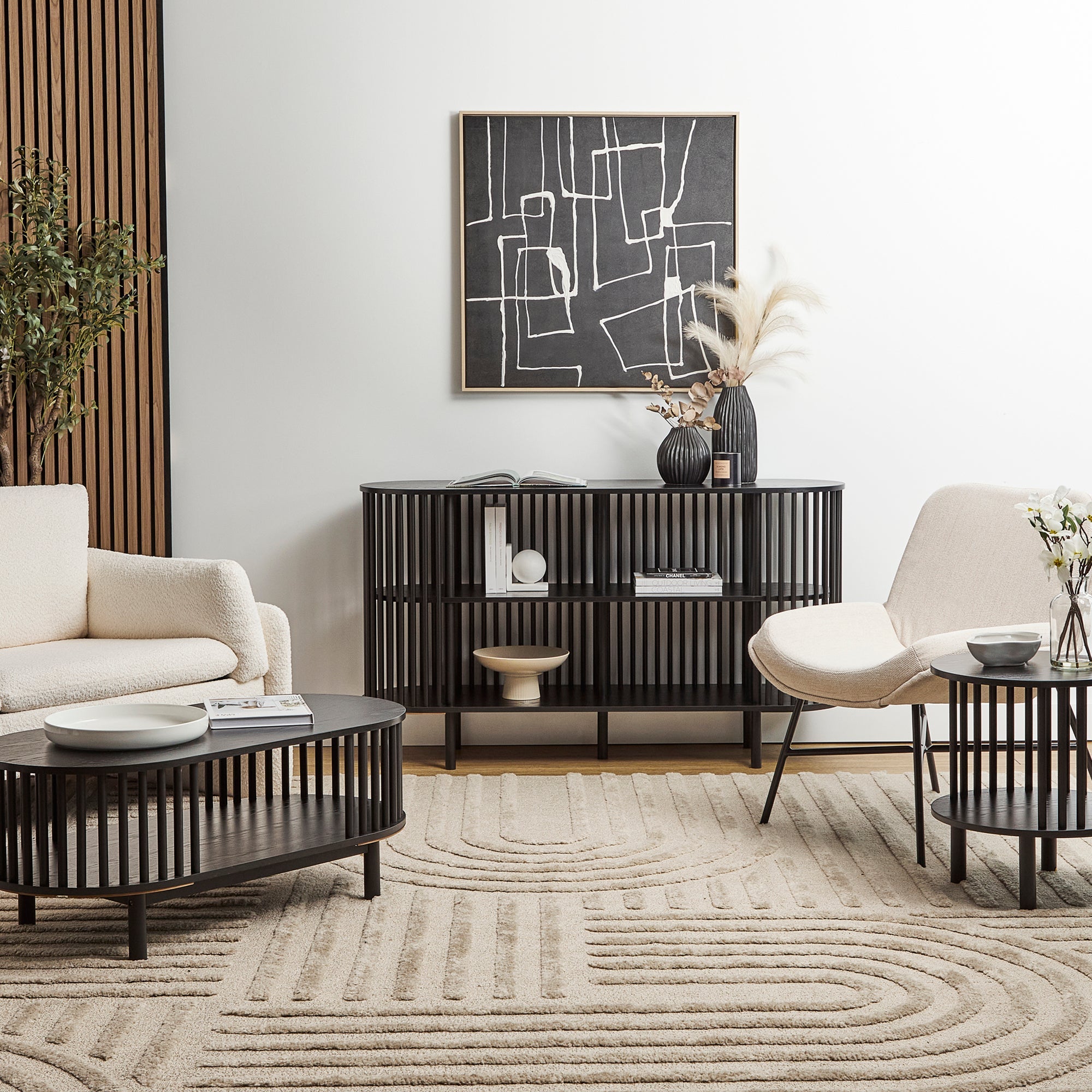 Halo Sideboard Black (140cm)