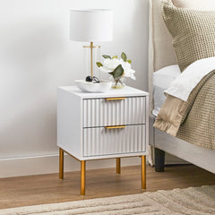 Indy Bedside Table White