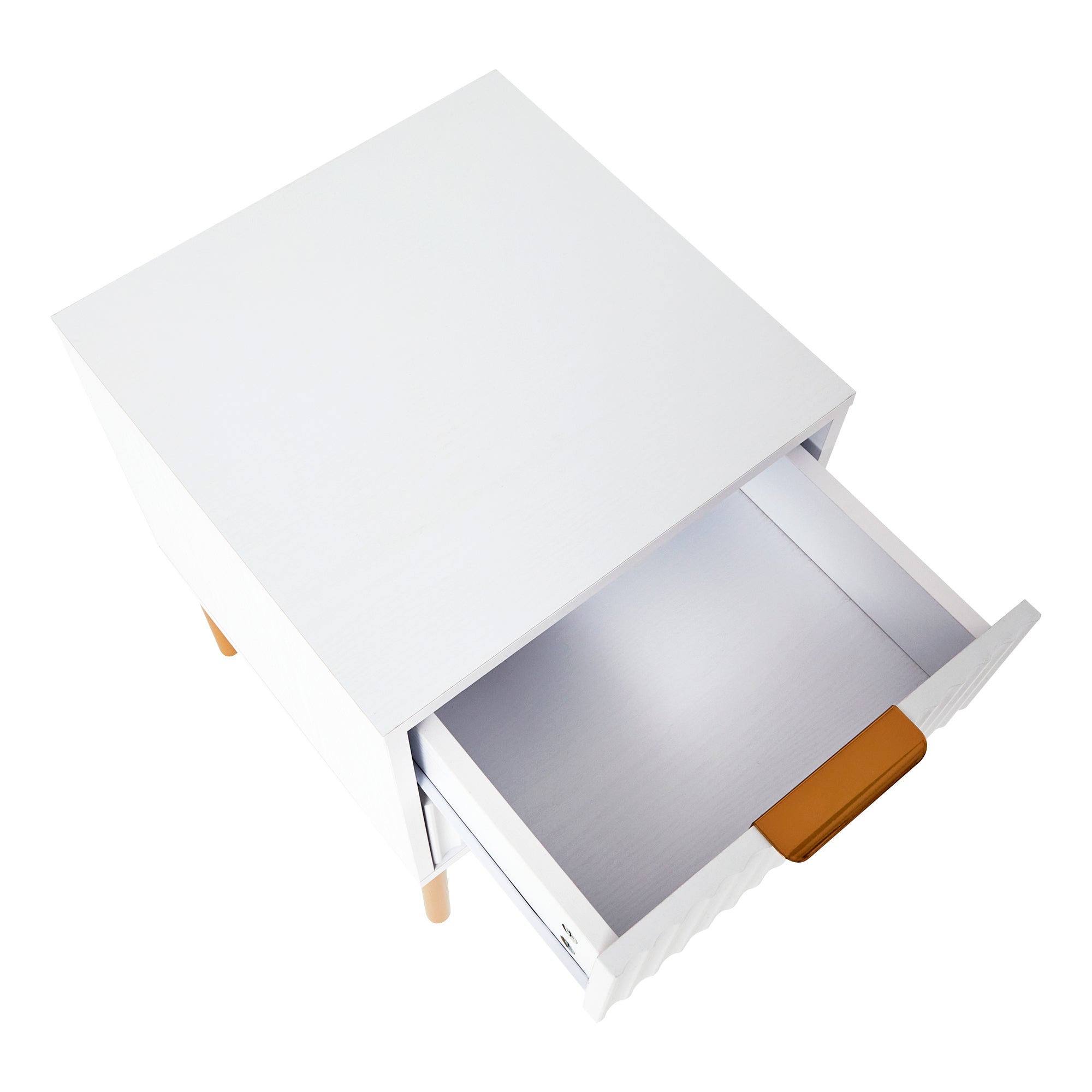 Indy Bedside Table White (Set of 2)