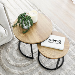 Sonoma Side Tables Set of 2 Black