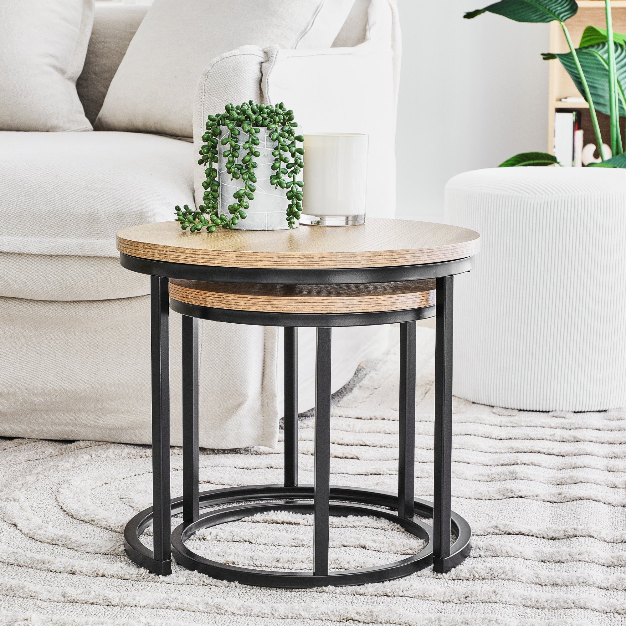 Sonoma Side Tables Set of 2 Black