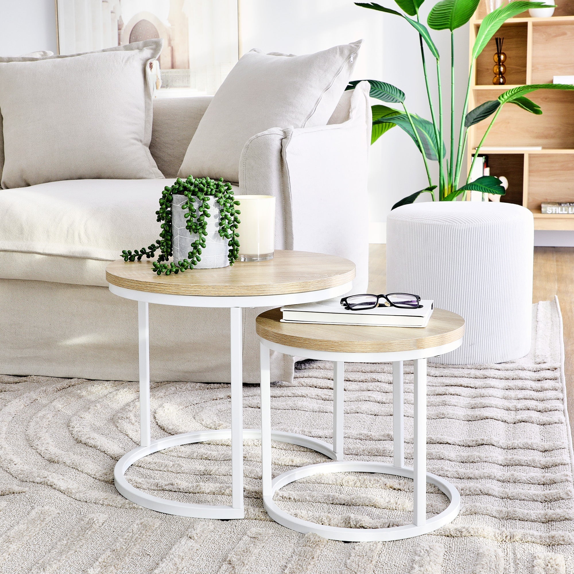 Sonoma Side Tables Set of 2 White